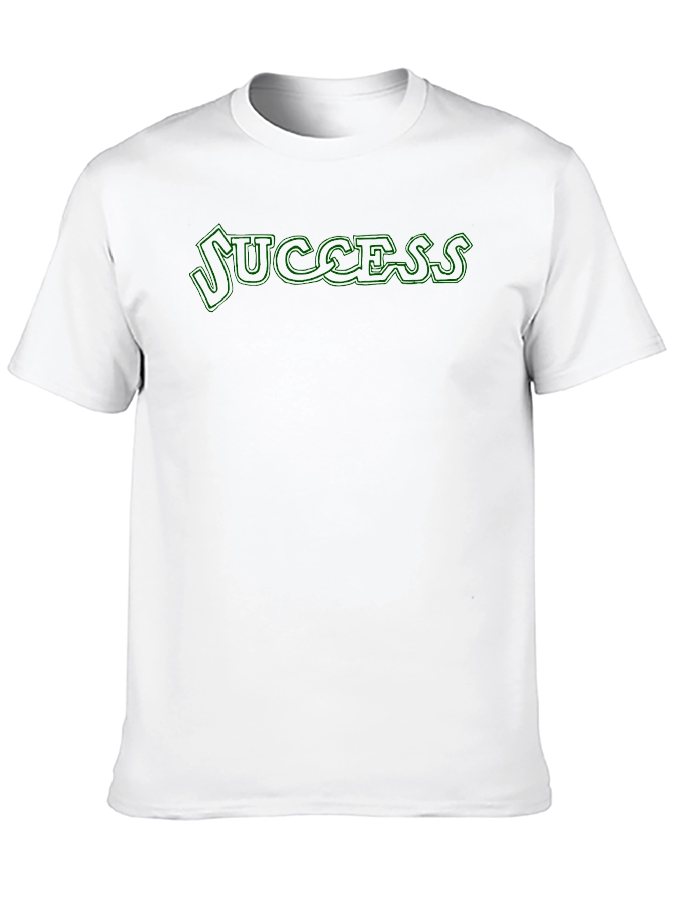 Success T-Shirt - Mens Black Crew Neck Tee