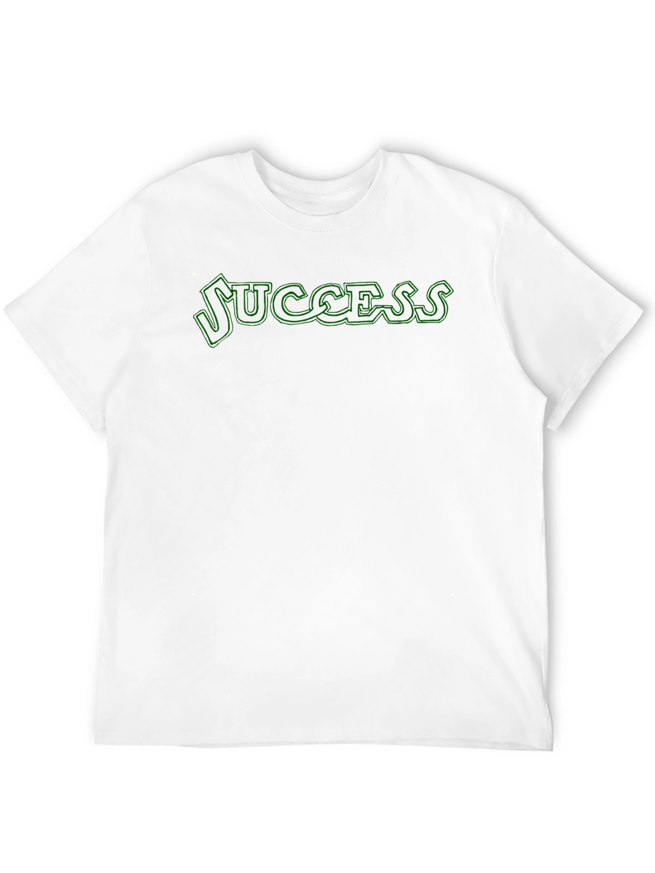 Success T-Shirt - Mens Black Crew Neck Tee