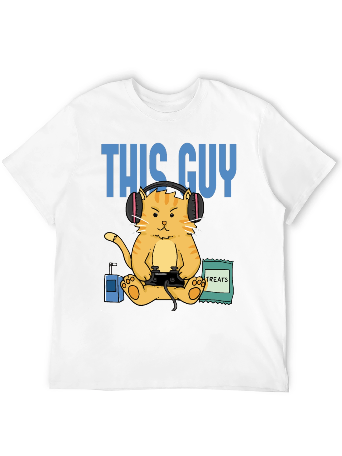 This Guy Gamer Cat T-Shirt - Funny Gaming Tee