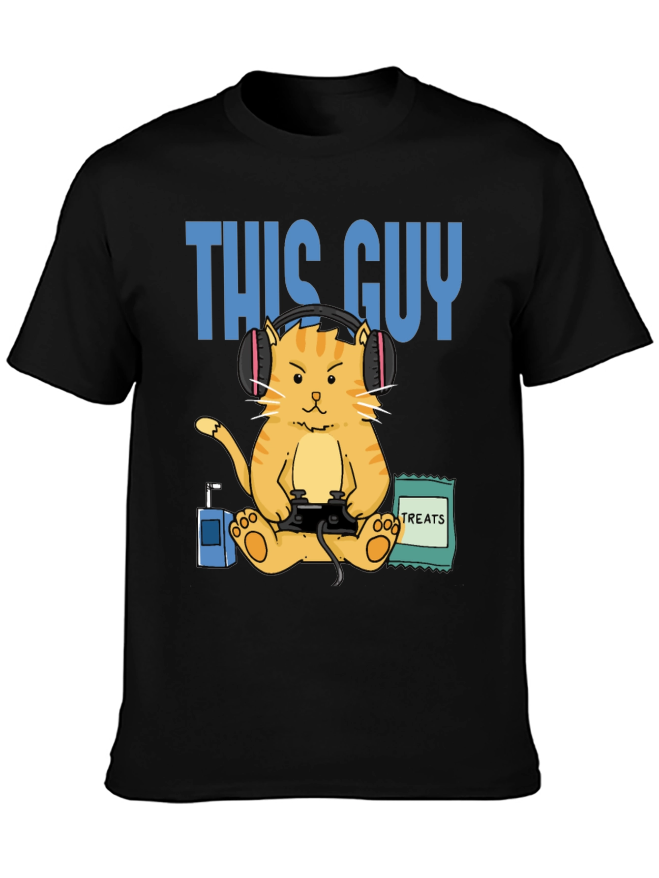 This Guy Gamer Cat T-Shirt - Funny Gaming Tee