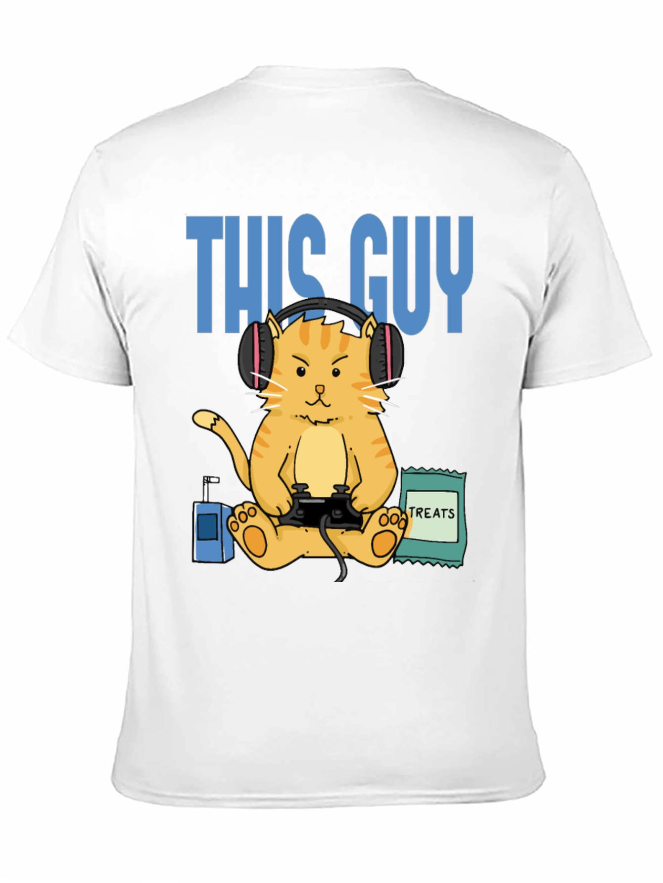 This Guy Gamer Cat T-Shirt - Funny Gaming Tee