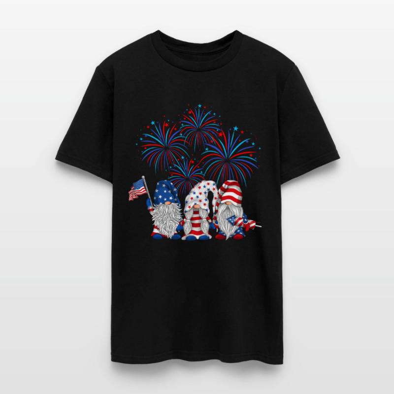 4th Of July Three Gnomes USA Independence Day