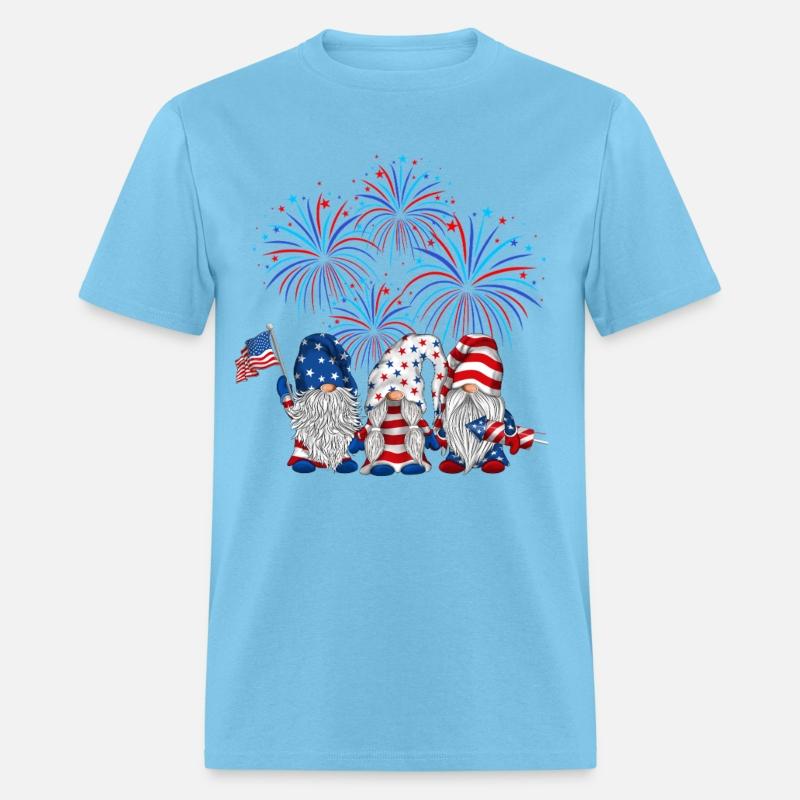 4th Of July Three Gnomes USA Independence Day