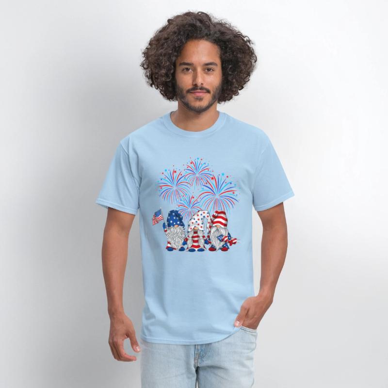 4th Of July Three Gnomes USA Independence Day