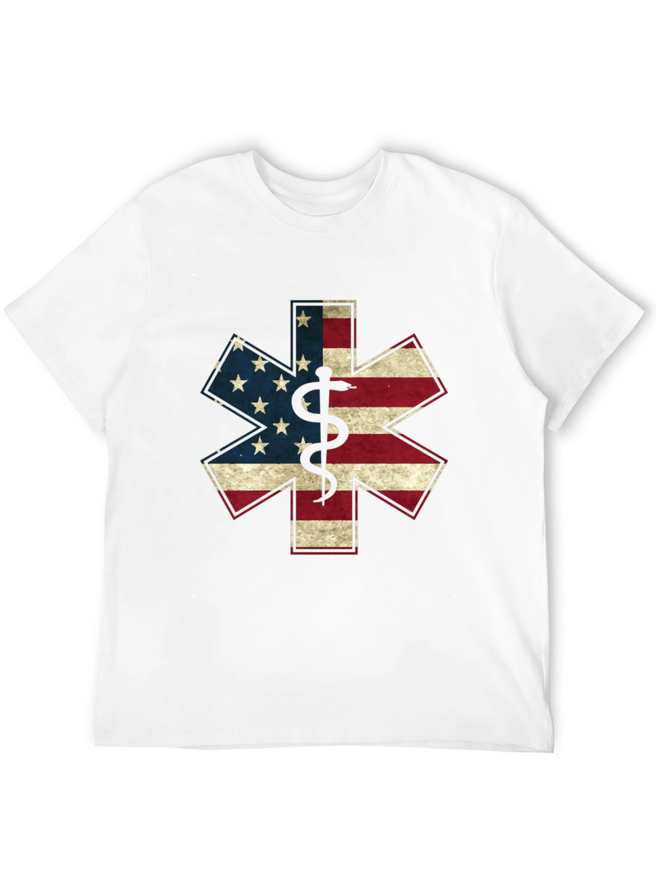 American Flag Star of Life EMT/Paramedic Graphic T-Shirt