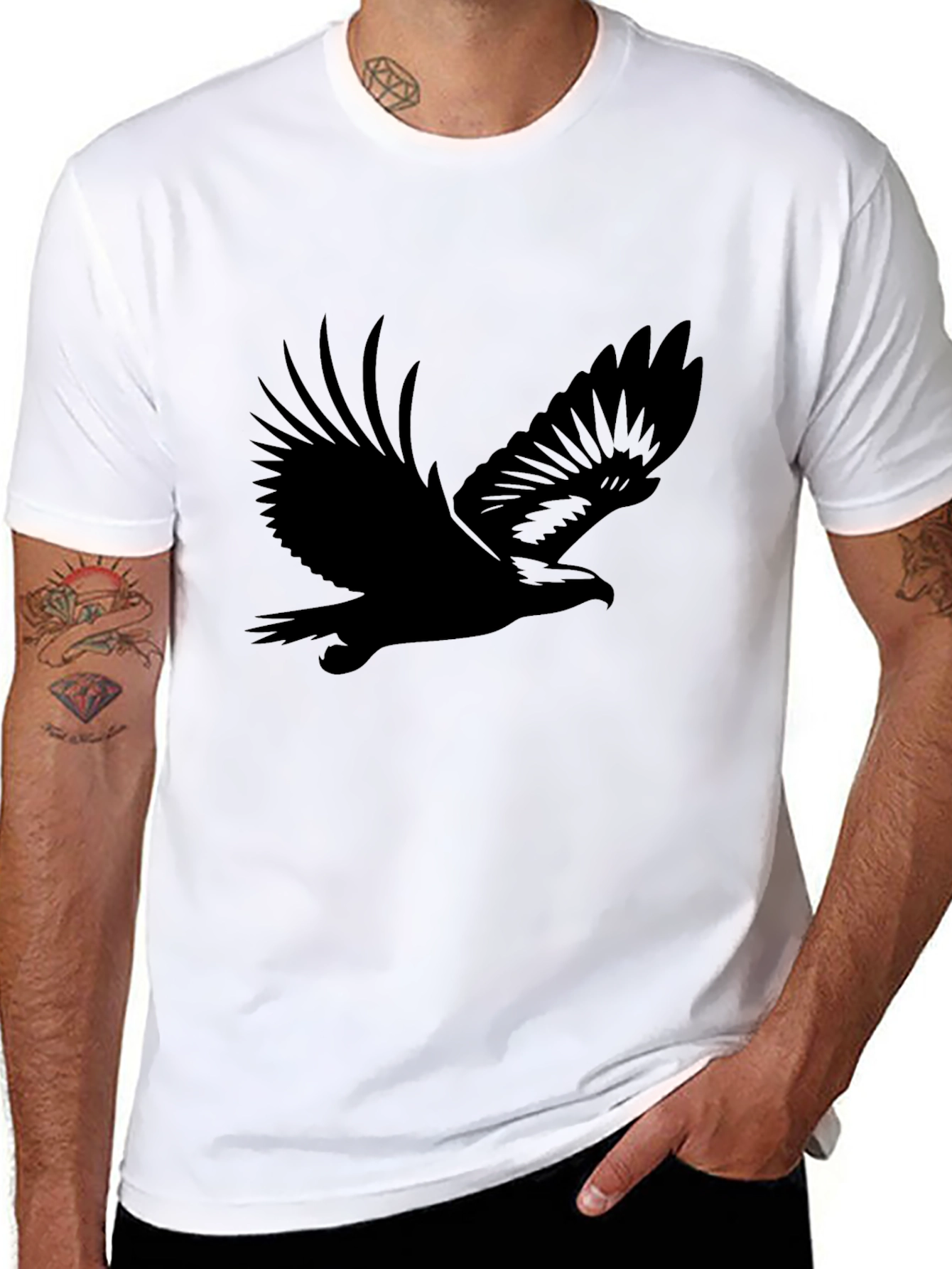 Black Eagle Graphic Tee - Bold & Stylish