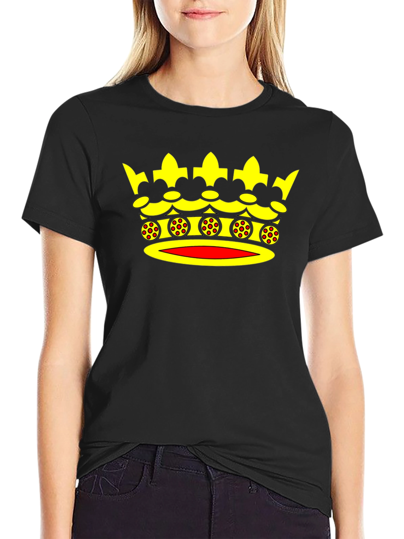 Royal Crown Graphic Tee - Black