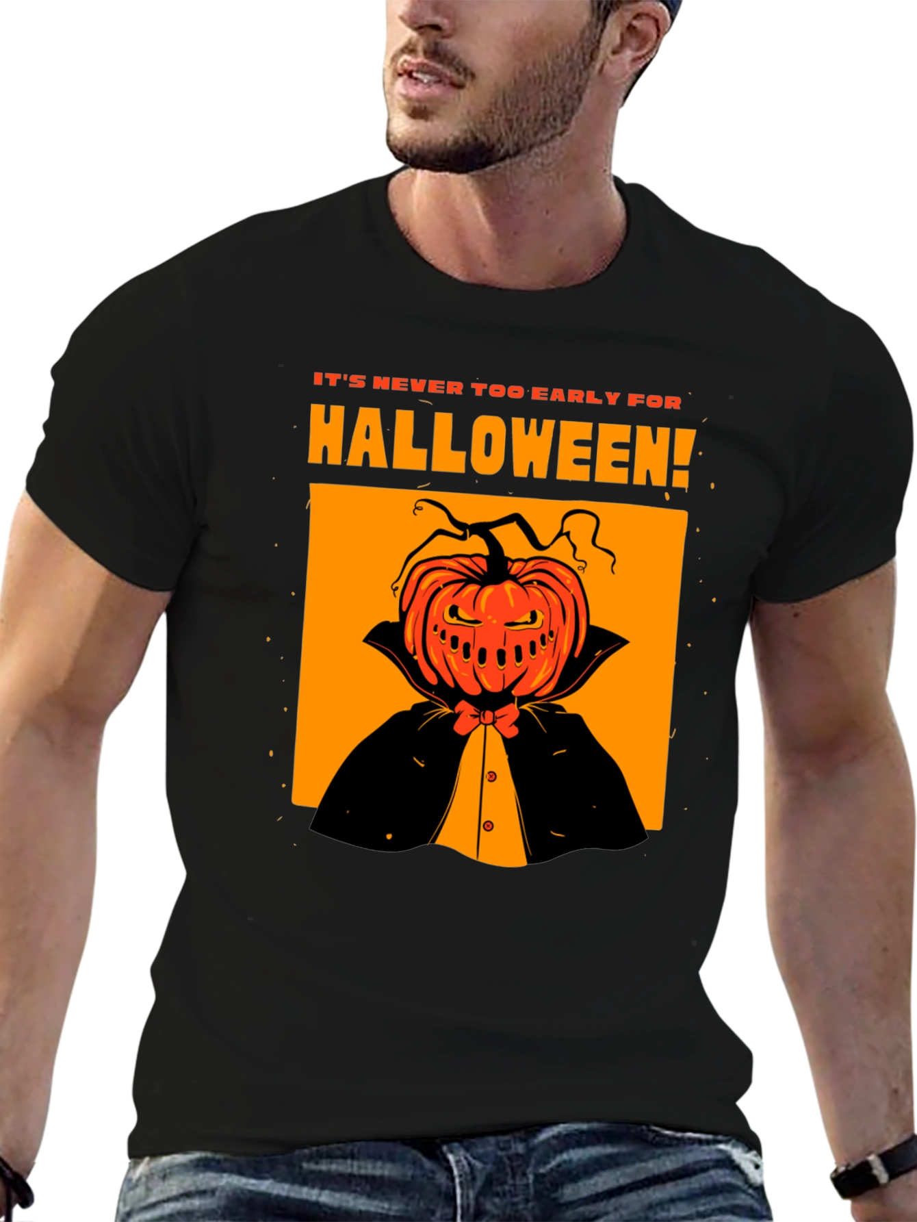 Halloween Pumpkin Head T-Shirt