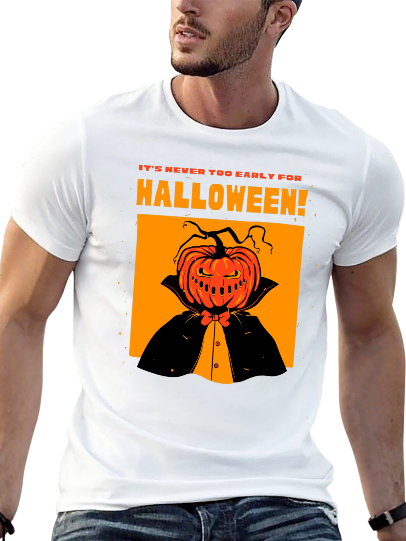 Halloween Pumpkin Head T-Shirt