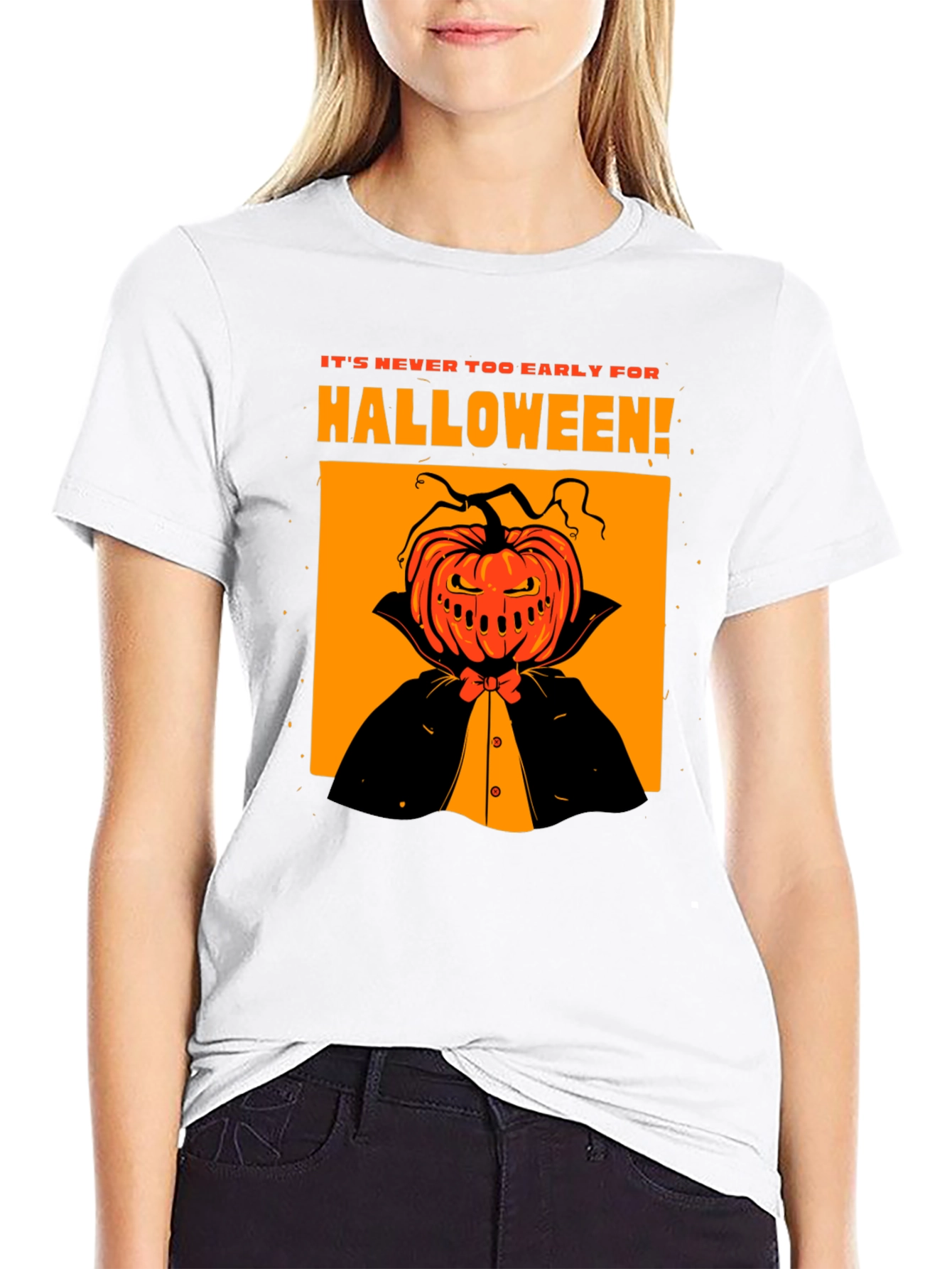 Halloween Pumpkin Head T-Shirt