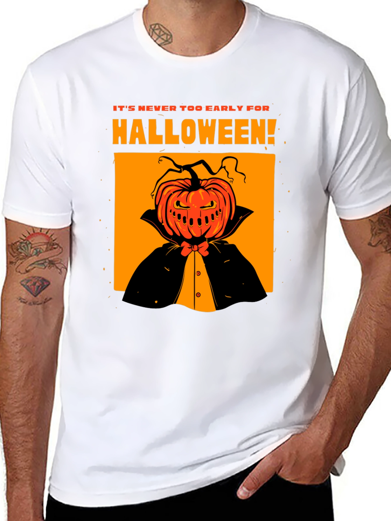 Halloween Pumpkin Head T-Shirt