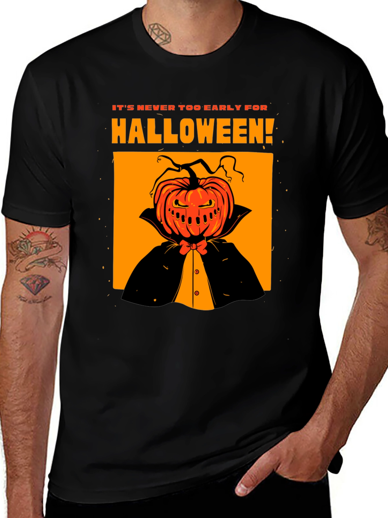 Halloween Pumpkin Head T-Shirt