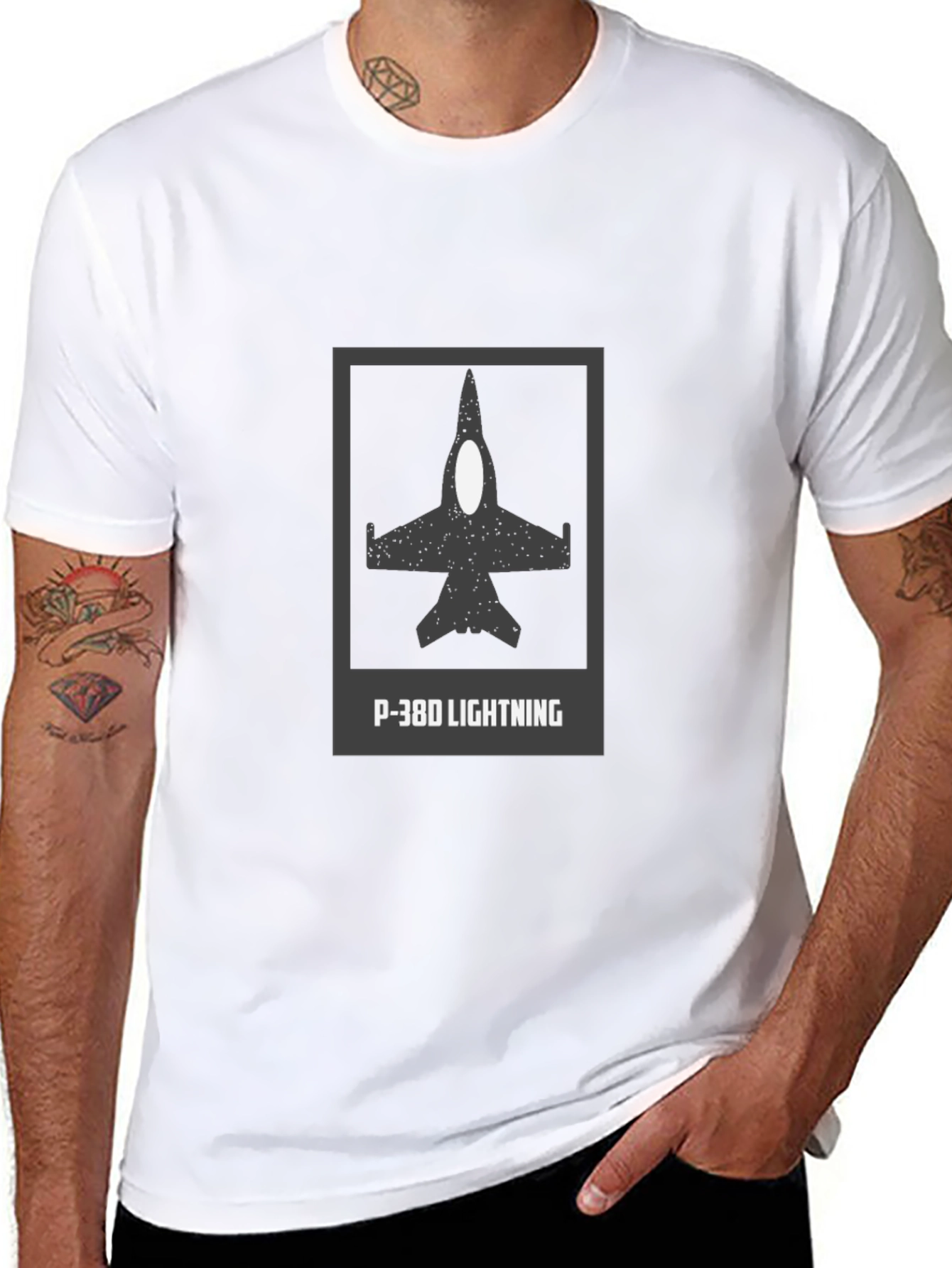P-38D Lightning T-Shirt: Aviation Enthusiast Tee