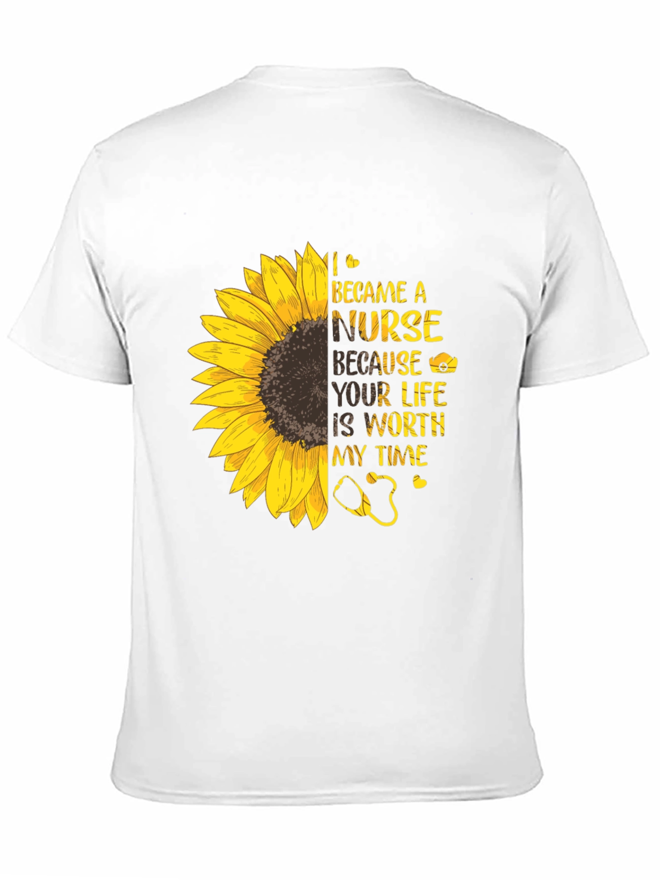 Nurse Sunflower Graphic Tee - Inspiring & Stylish