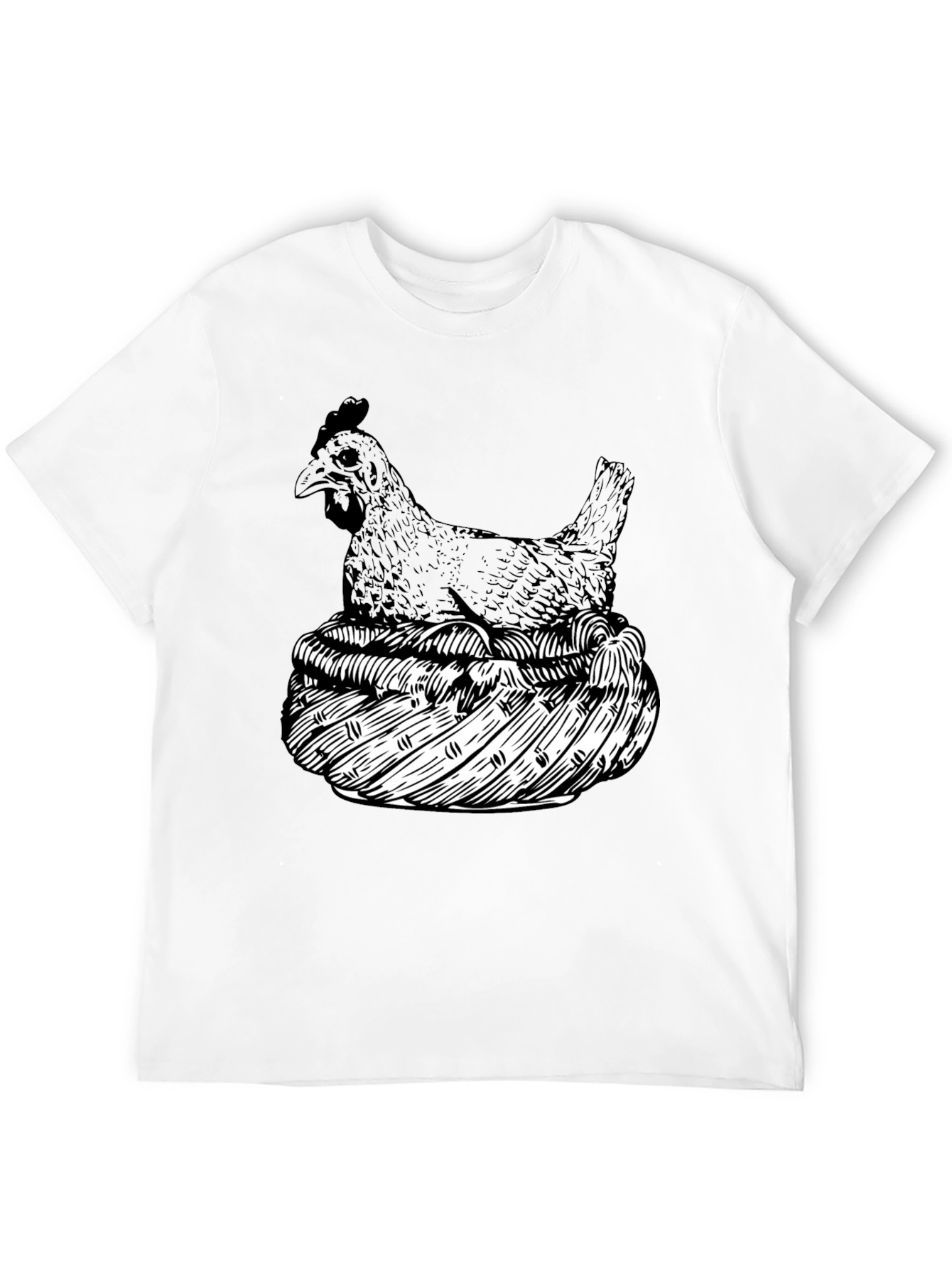 Chicken Nest Graphic Tee - Black
