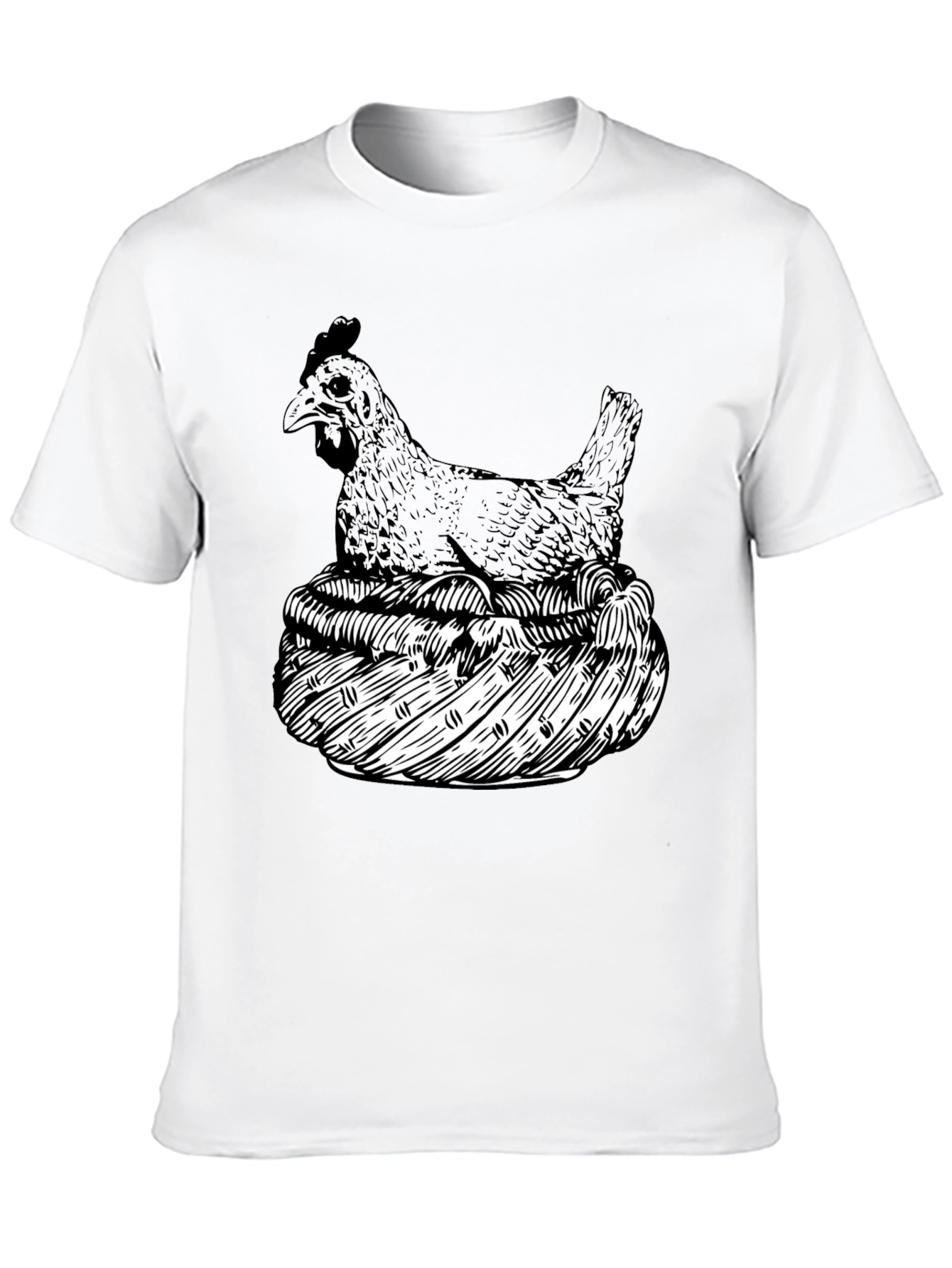 Chicken Nest Graphic Tee - Black