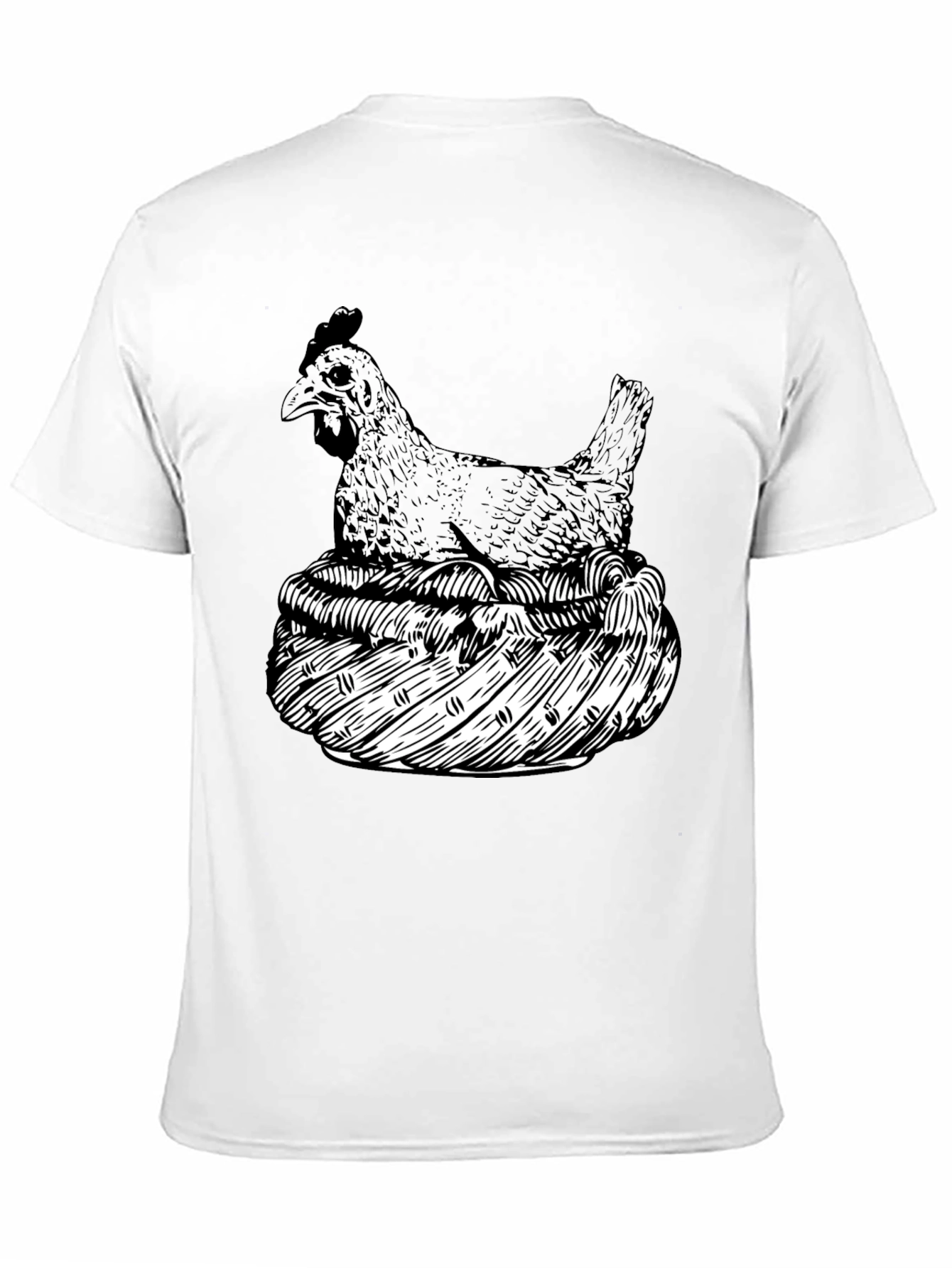 Chicken Nest Graphic Tee - Black