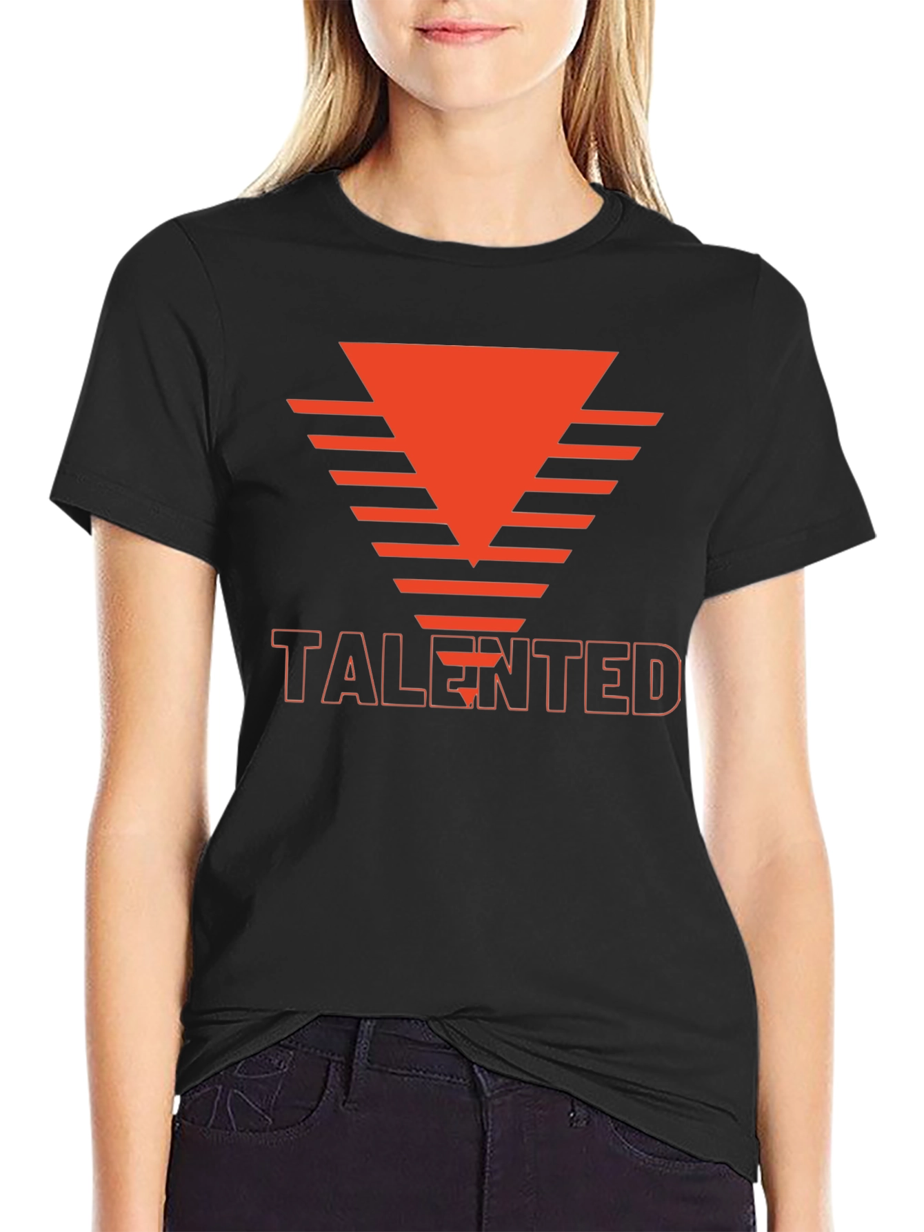 Talented Graphic Tee - Modern Black T-Shirt