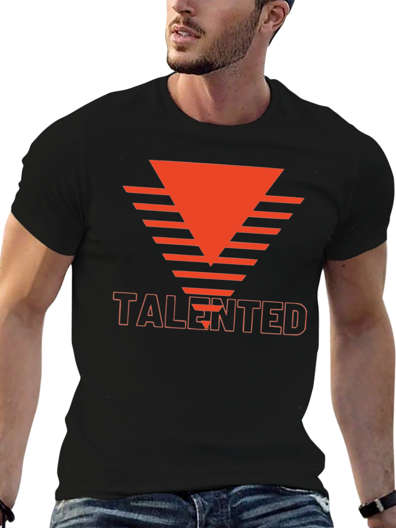 Talented Graphic Tee - Modern Black T-Shirt