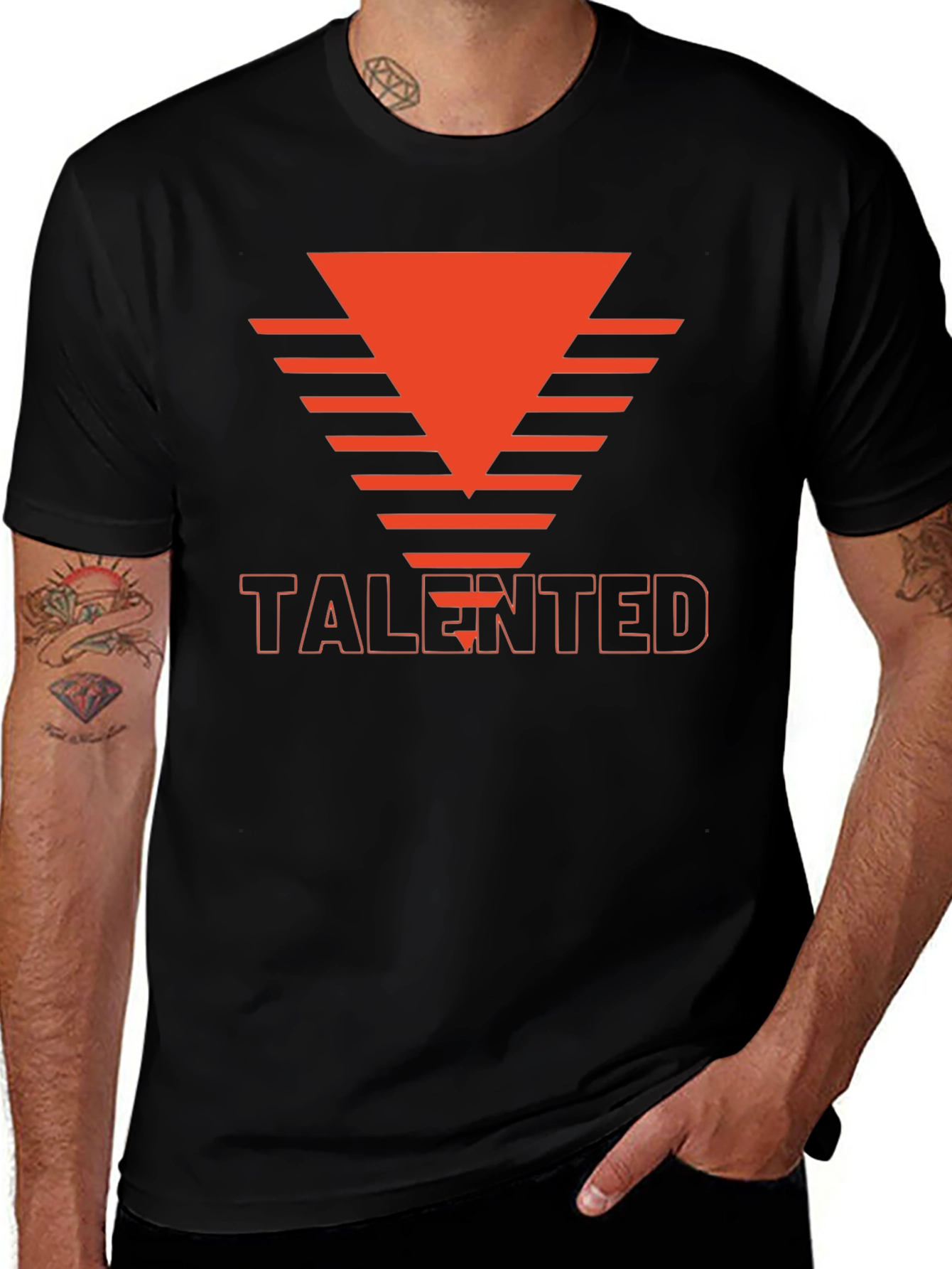 Talented Graphic Tee - Modern Black T-Shirt