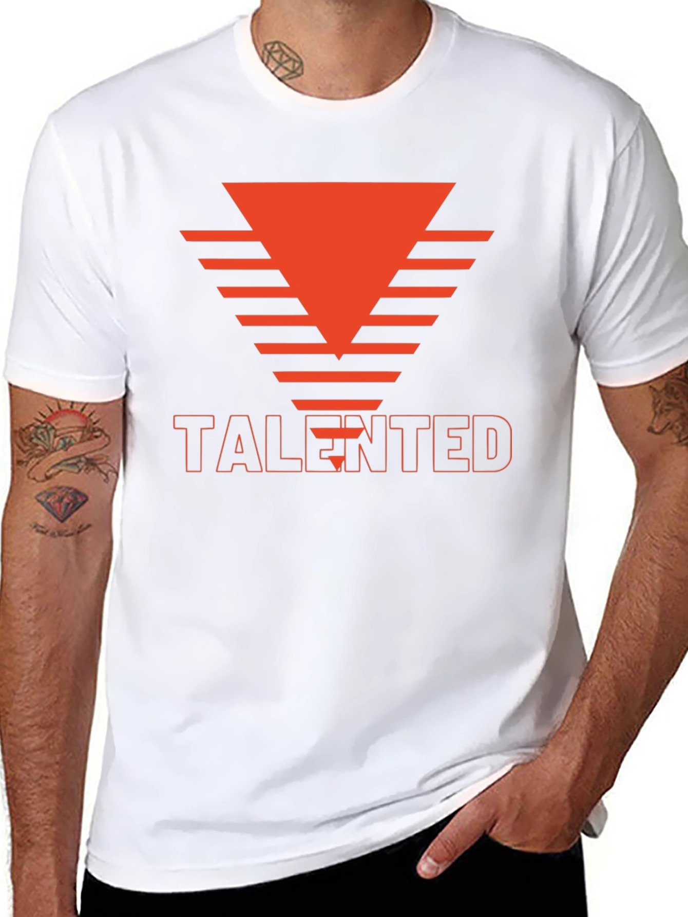Talented Graphic Tee - Modern Black T-Shirt
