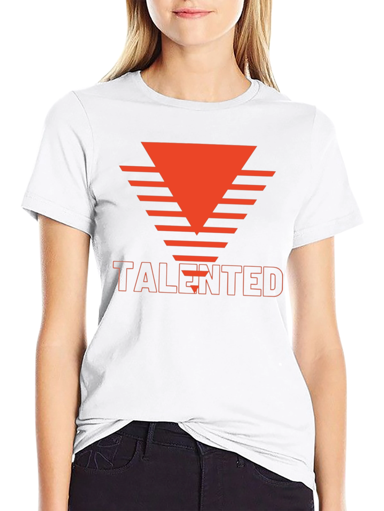 Talented Graphic Tee - Modern Black T-Shirt