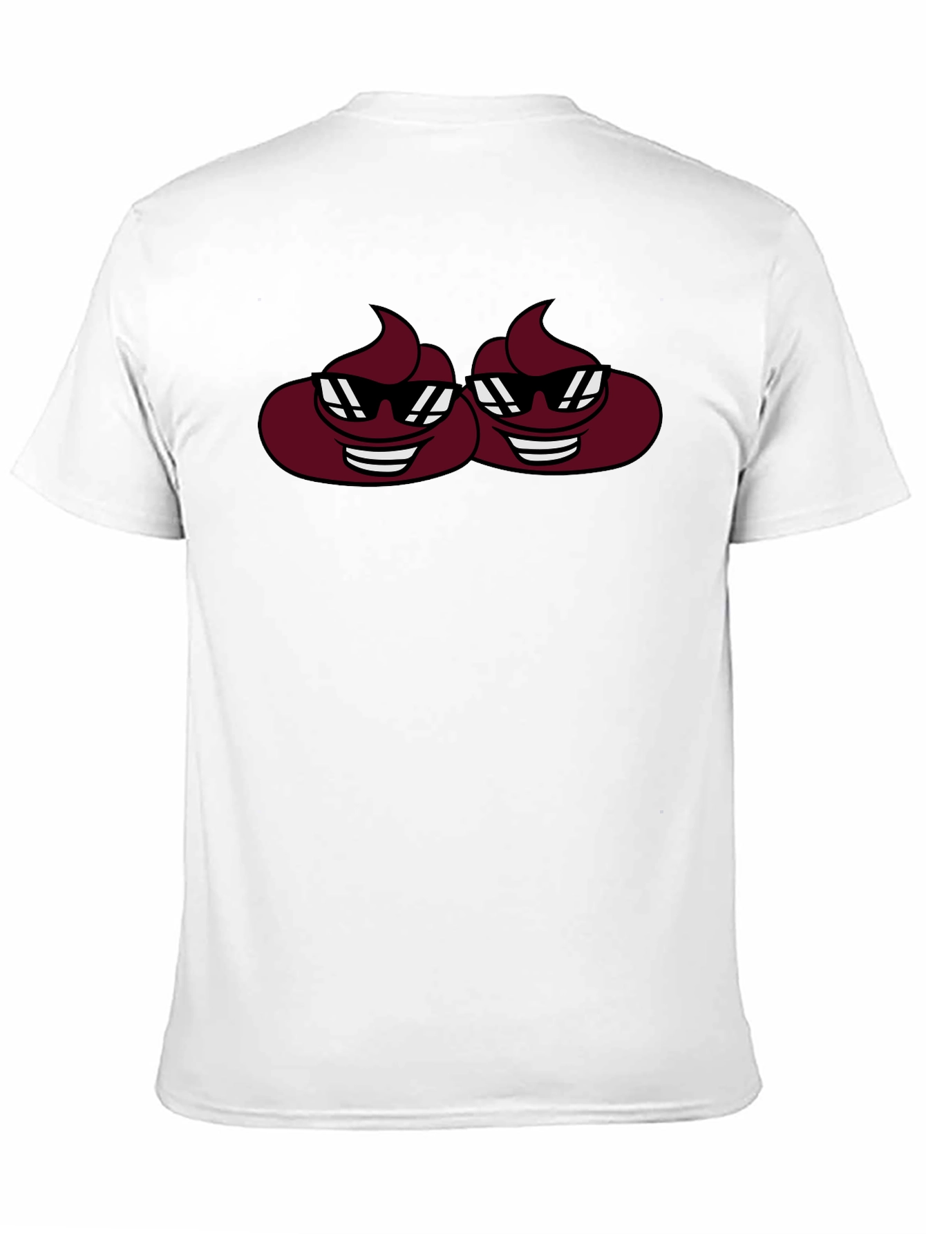 Cool Poo Emoji Graphic Tee - Black