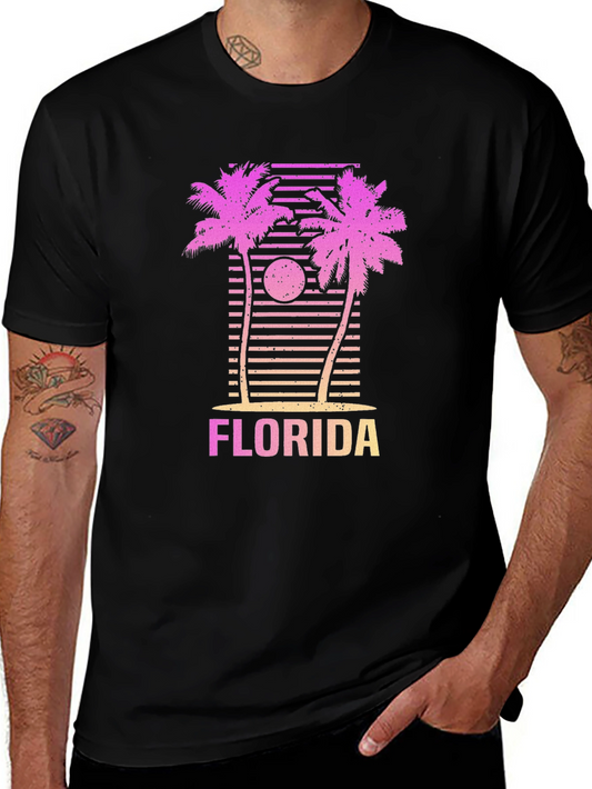 Florida Palm Sunset Graphic Tee