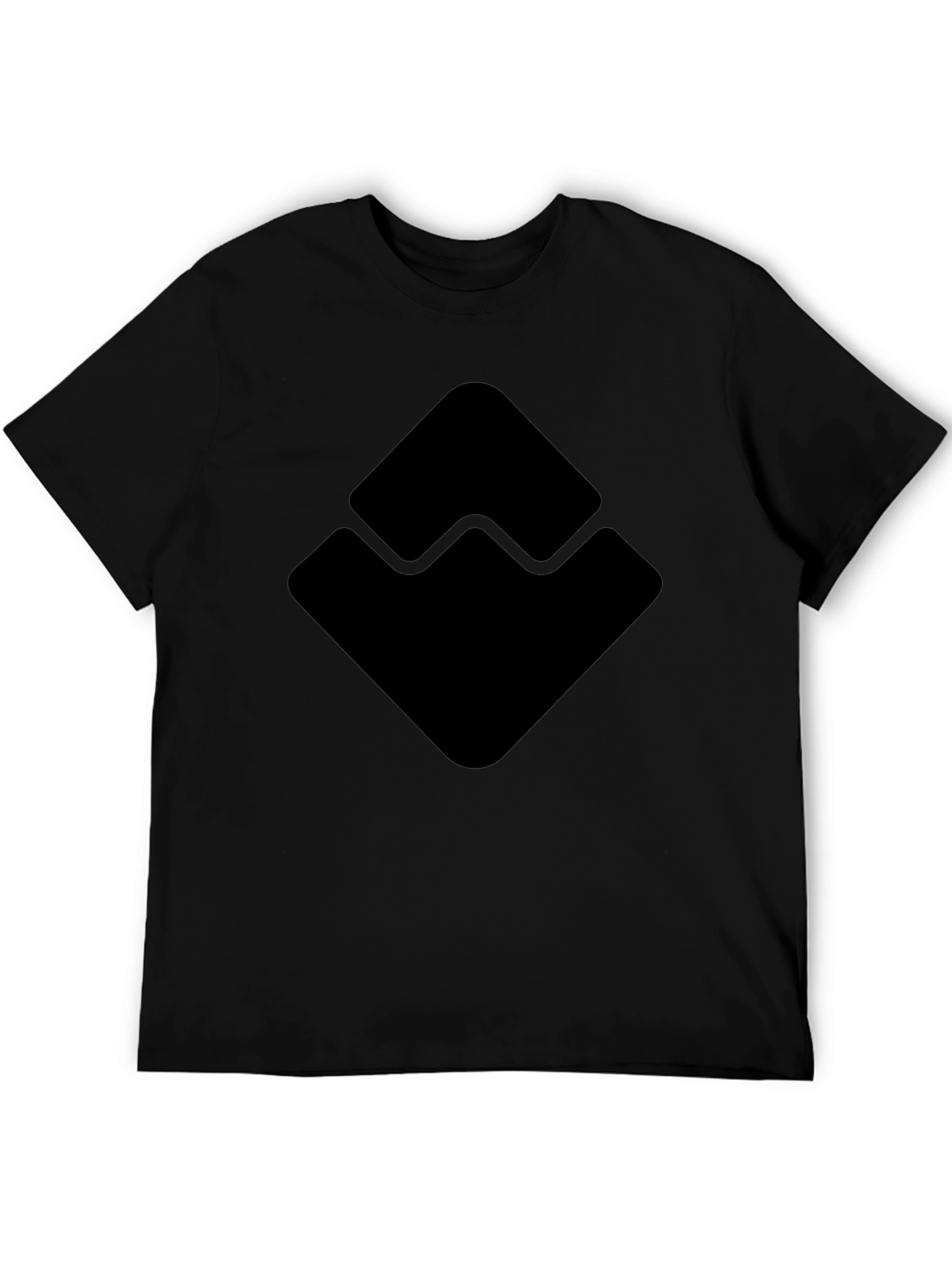 Geometric Logo Black T-Shirt