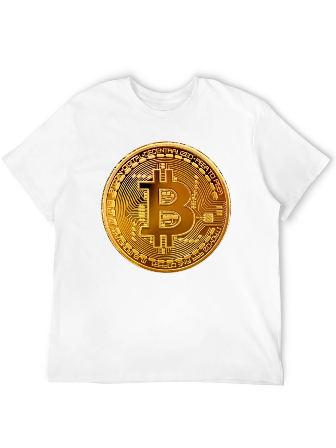 Bitcoin Graphic Black T-Shirt - Cryptocurrency Fashion