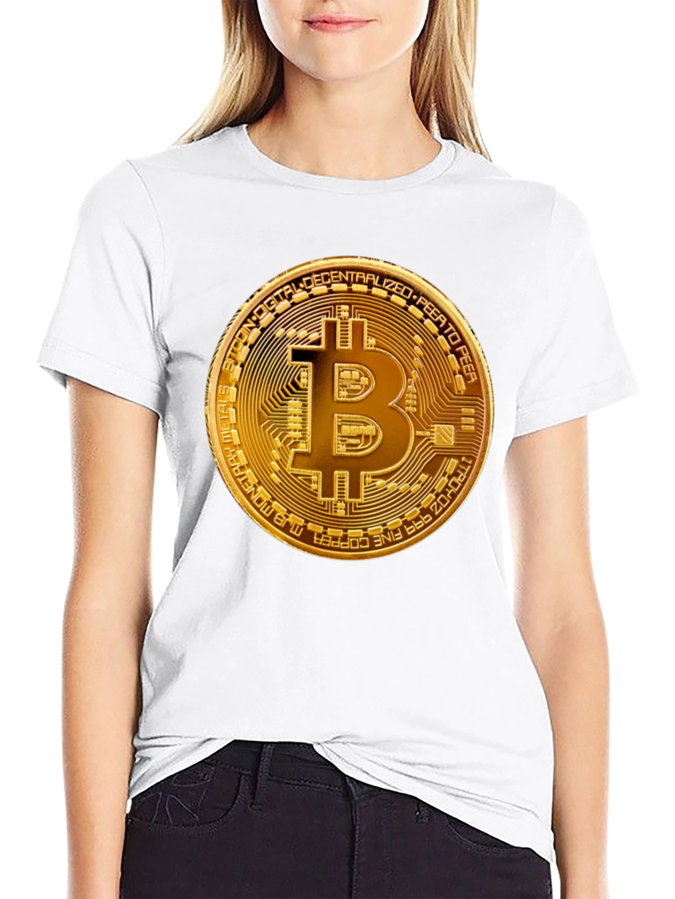Bitcoin Graphic Black T-Shirt - Cryptocurrency Fashion