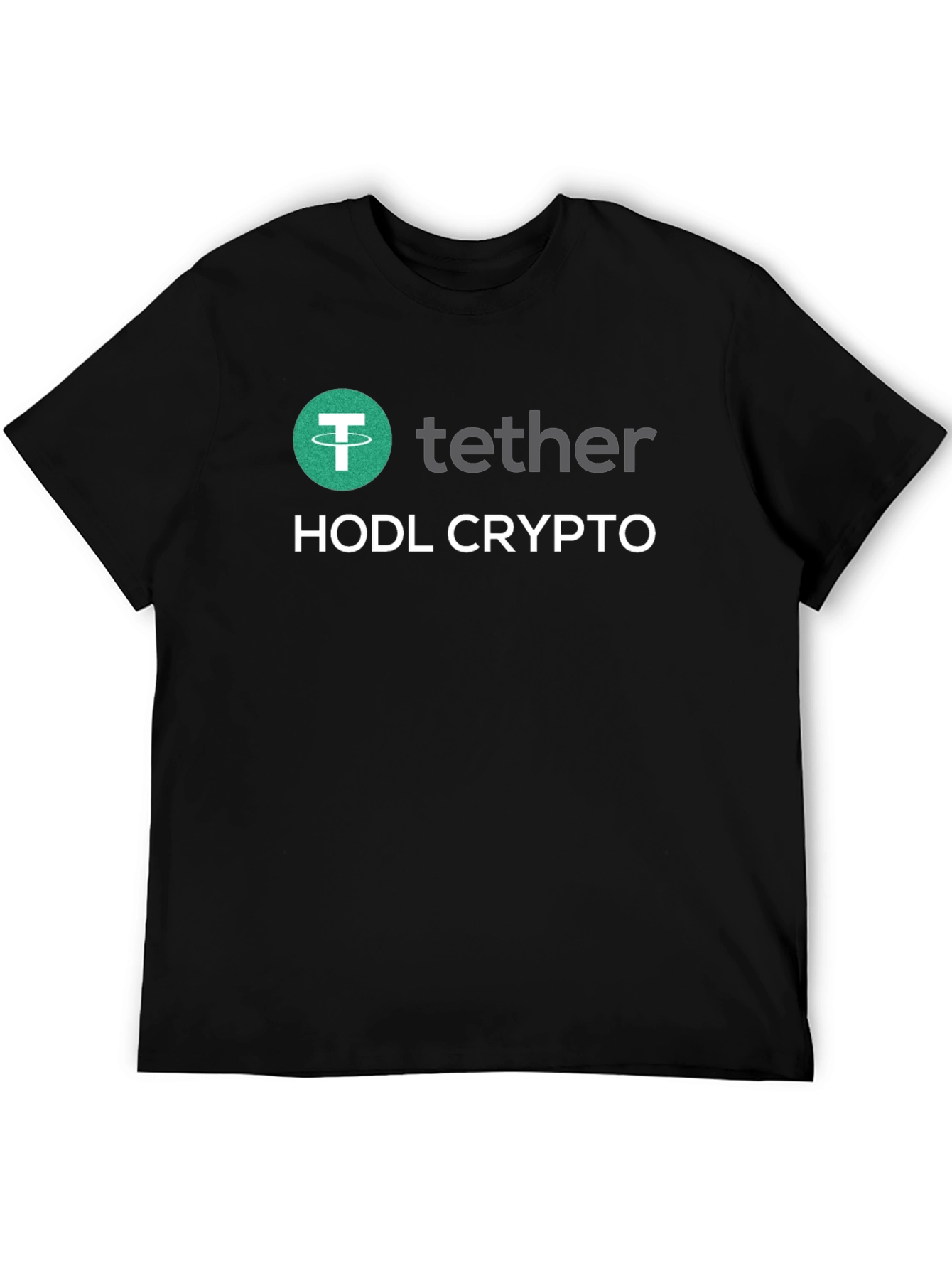 HODL Crypto Tether T-Shirt - Black