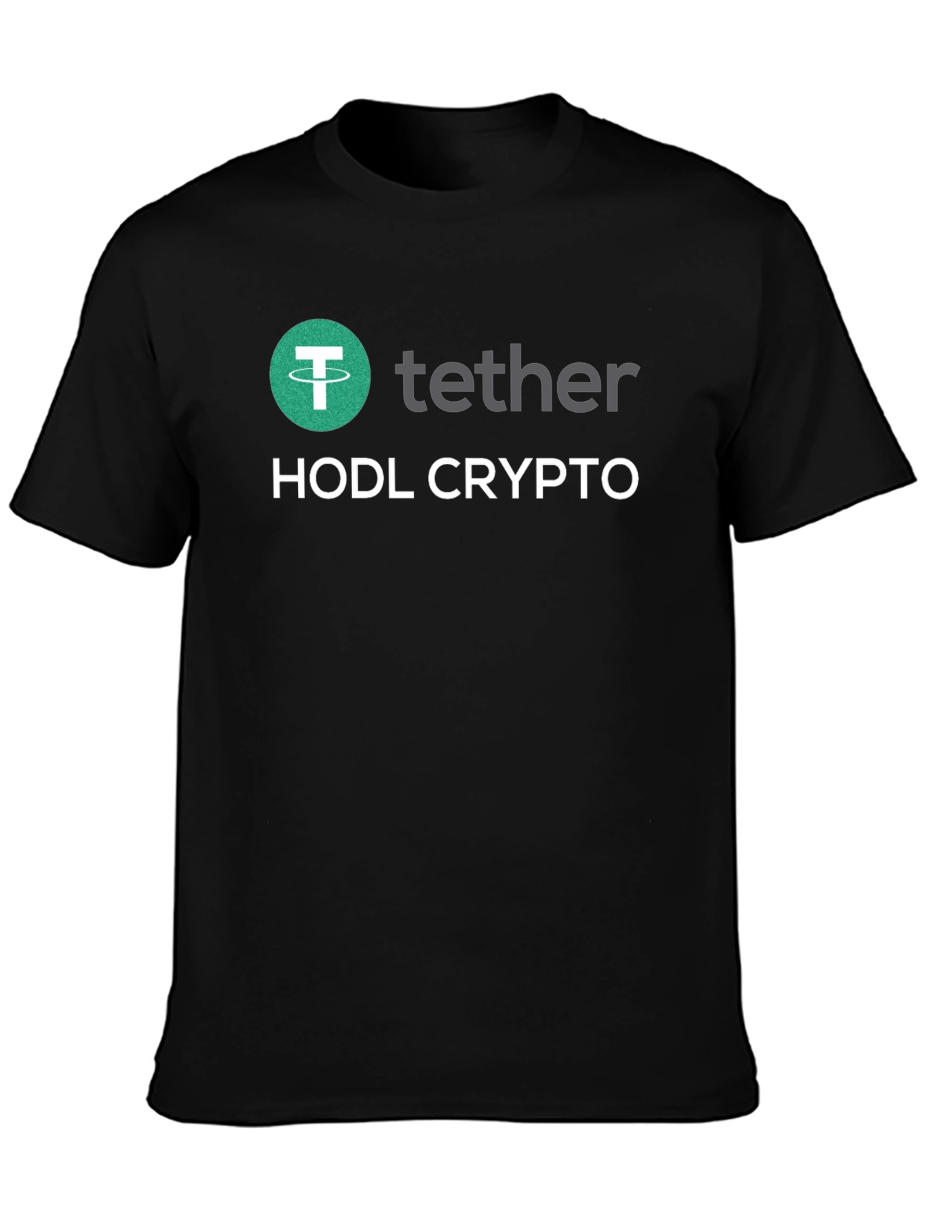 HODL Crypto Tether T-Shirt - Black
