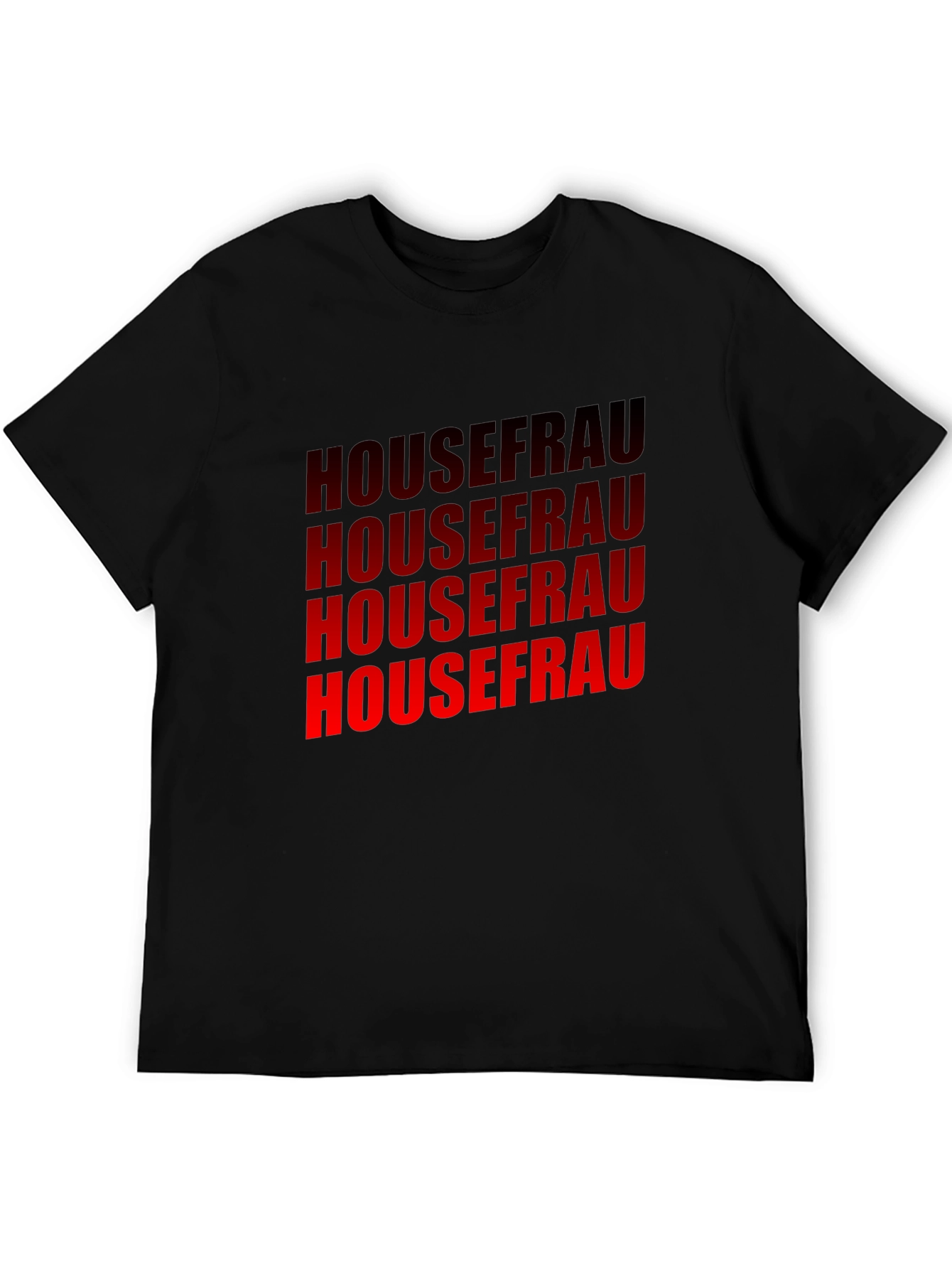 Housefrau Graphic T-Shirt - Bold Red Print