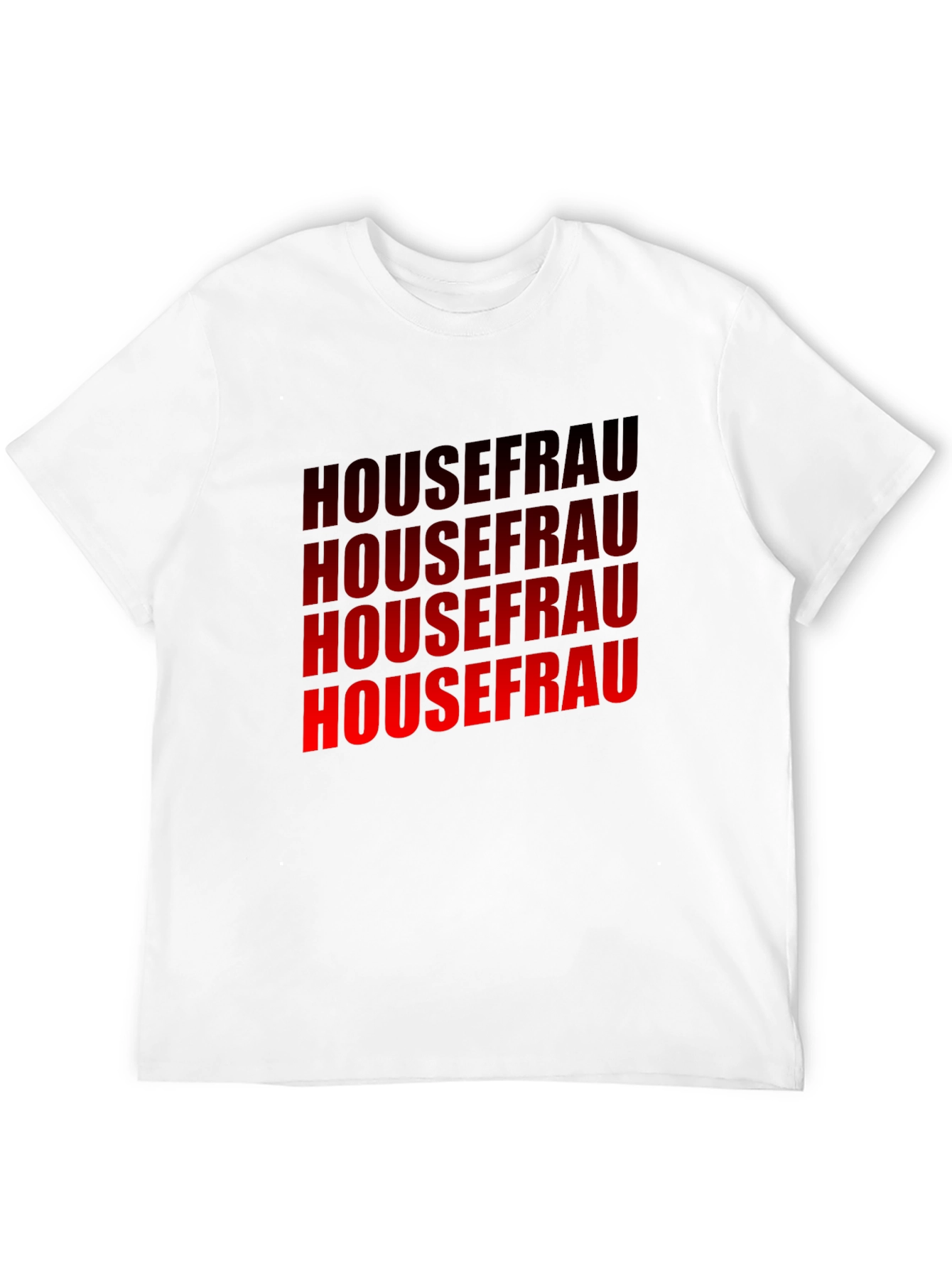 Housefrau Graphic T-Shirt - Bold Red Print
