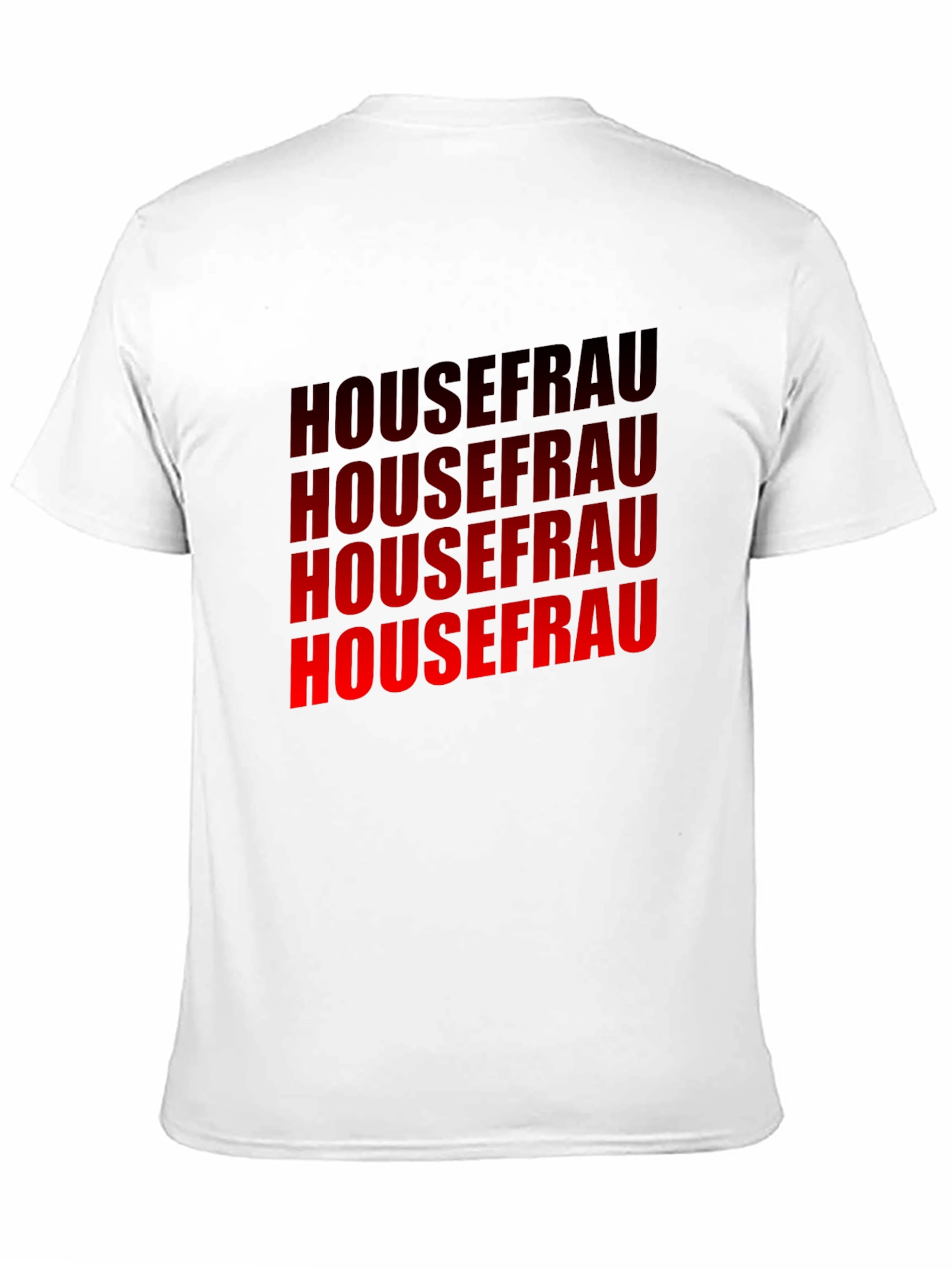 Housefrau Graphic T-Shirt - Bold Red Print