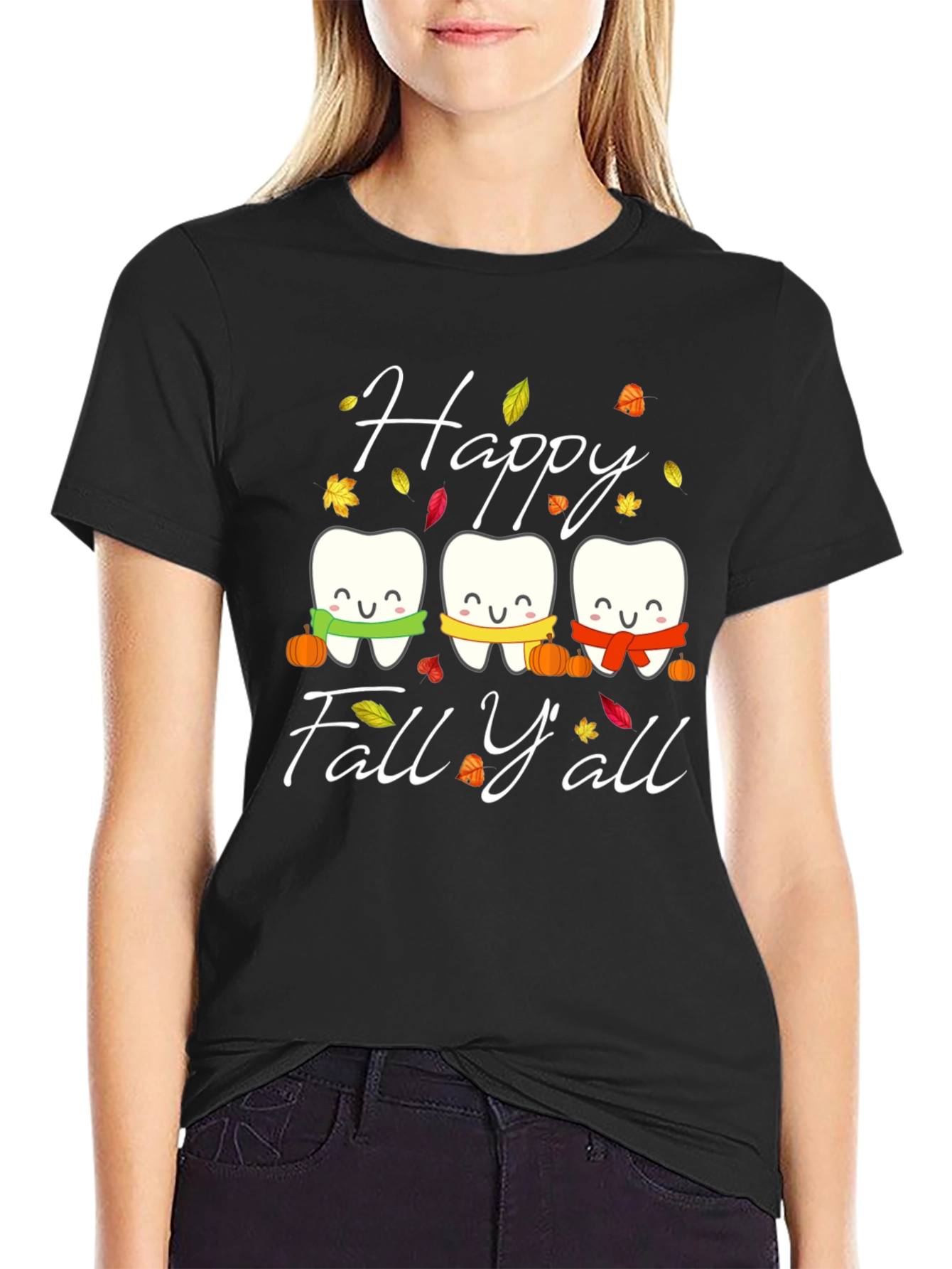 Happy Fall Yall Teeth T-Shirt