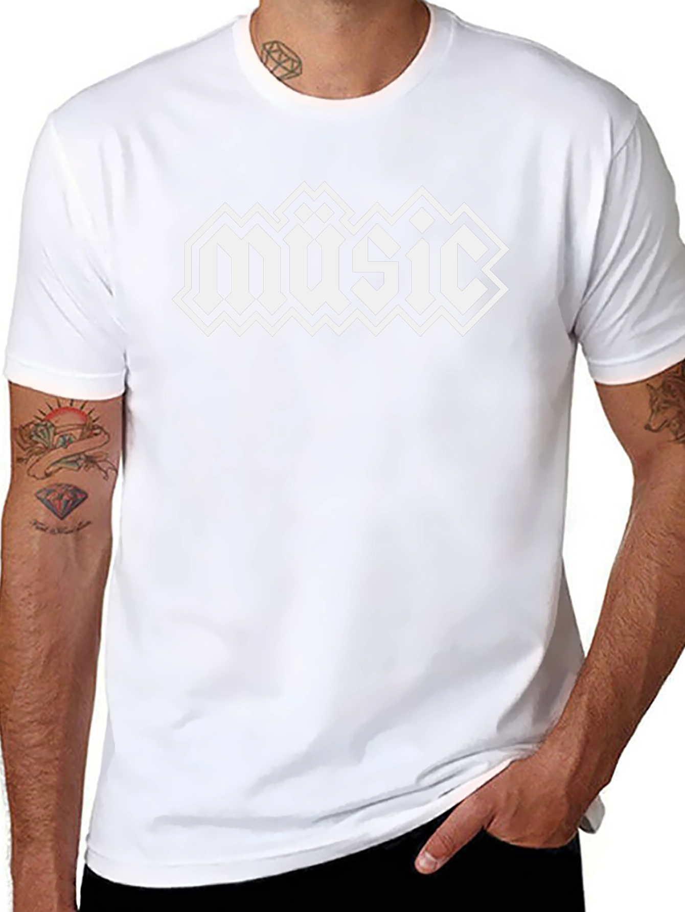 Black Music T-Shirt - Bold Graphic Tee