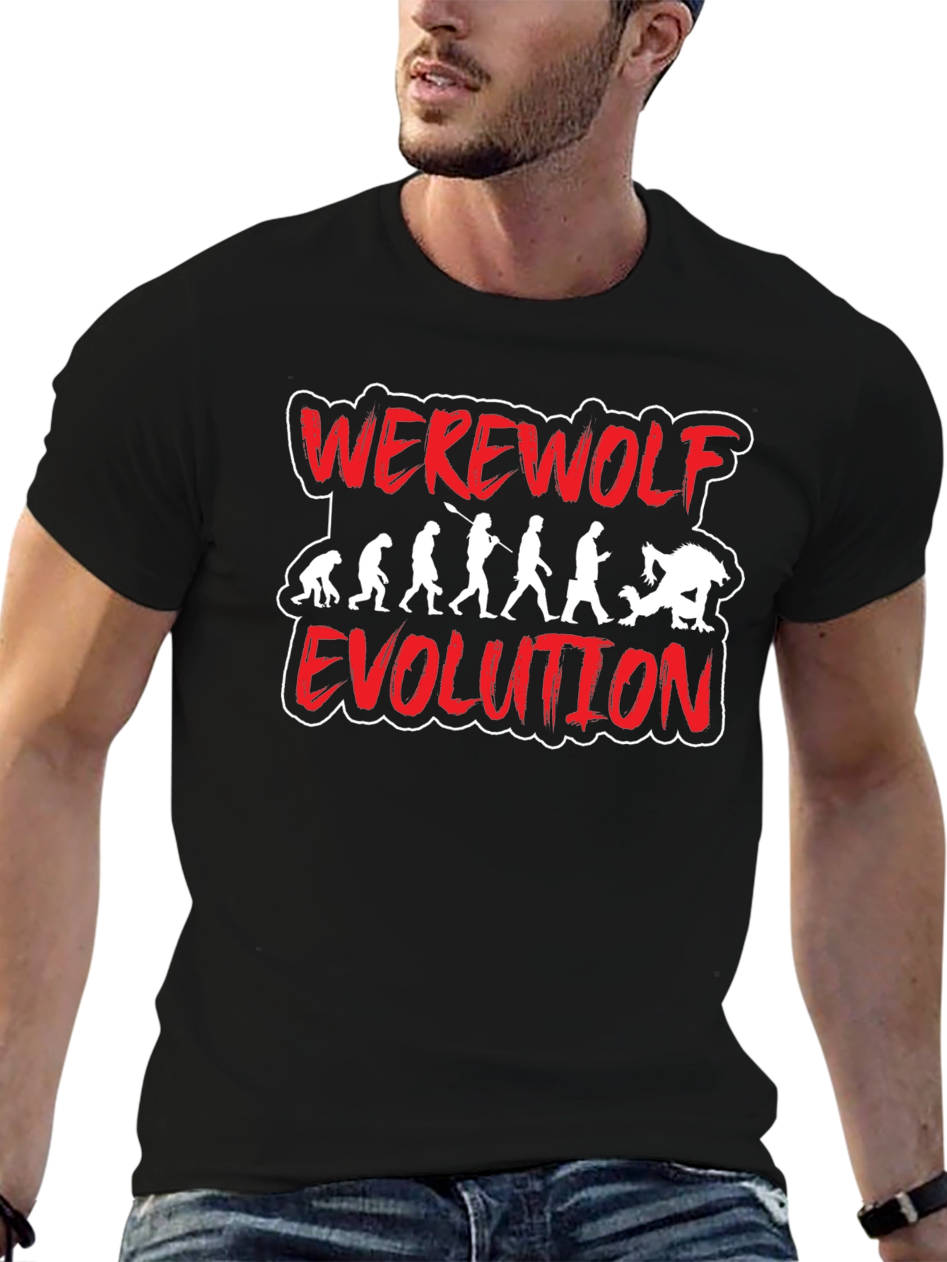 Werewolf Evolution T-Shirt - Monster Transformation Tee