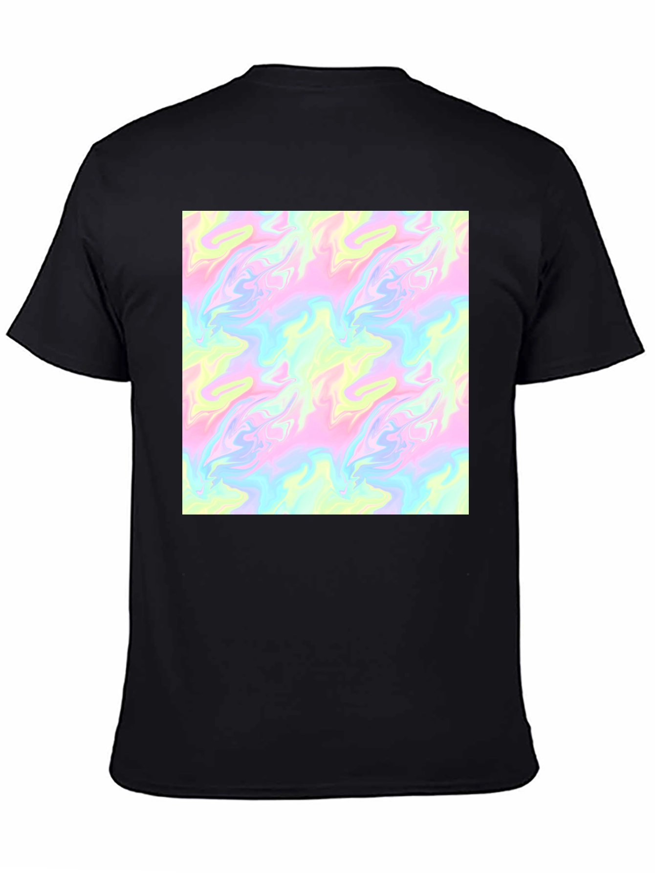 Abstract Pattern Graphic Tee - Unisex Black T-Shirt