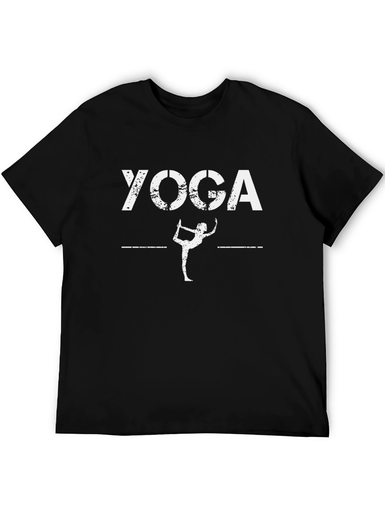 Yoga Pose Graphic Tee - Balance & Comfort