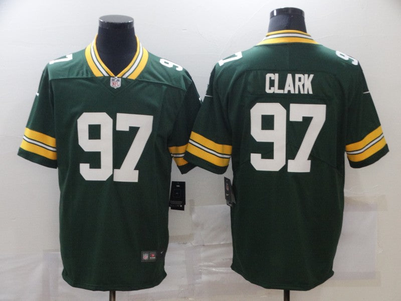 Men's Green Bay Packers Kenny Clark #97 Green Game Jerseys