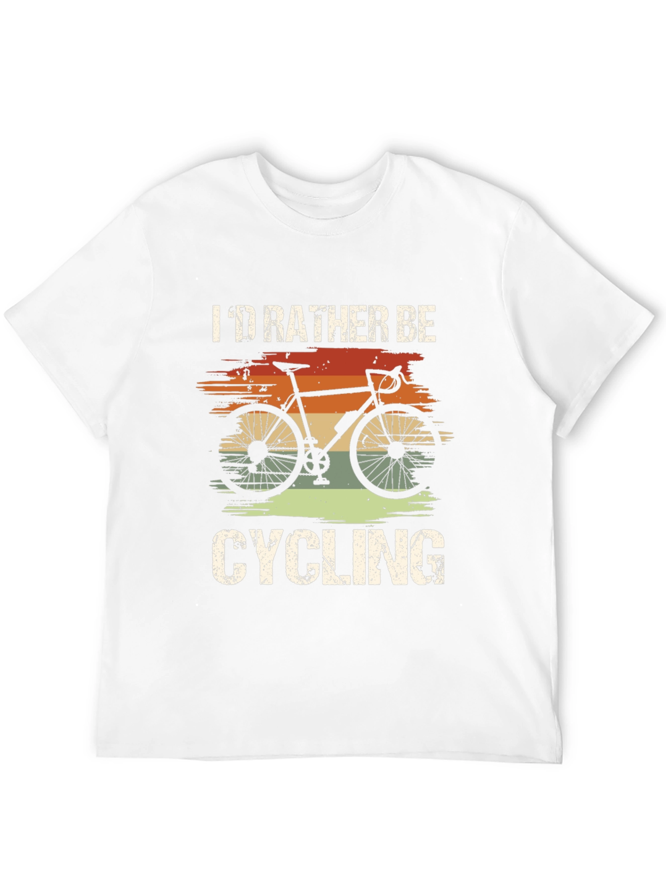 Id Rather Be Cycling Black T-Shirt