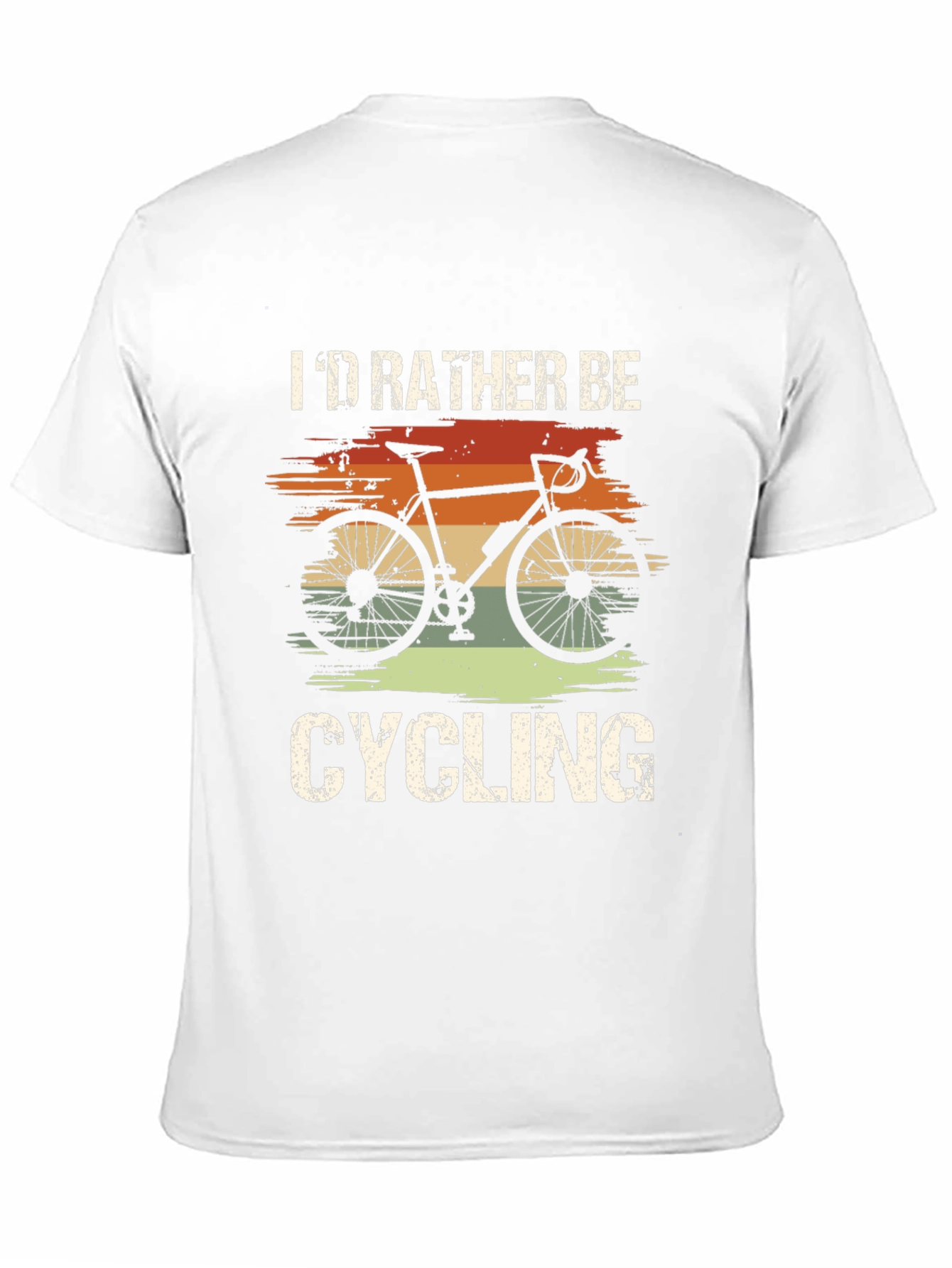 Id Rather Be Cycling Black T-Shirt