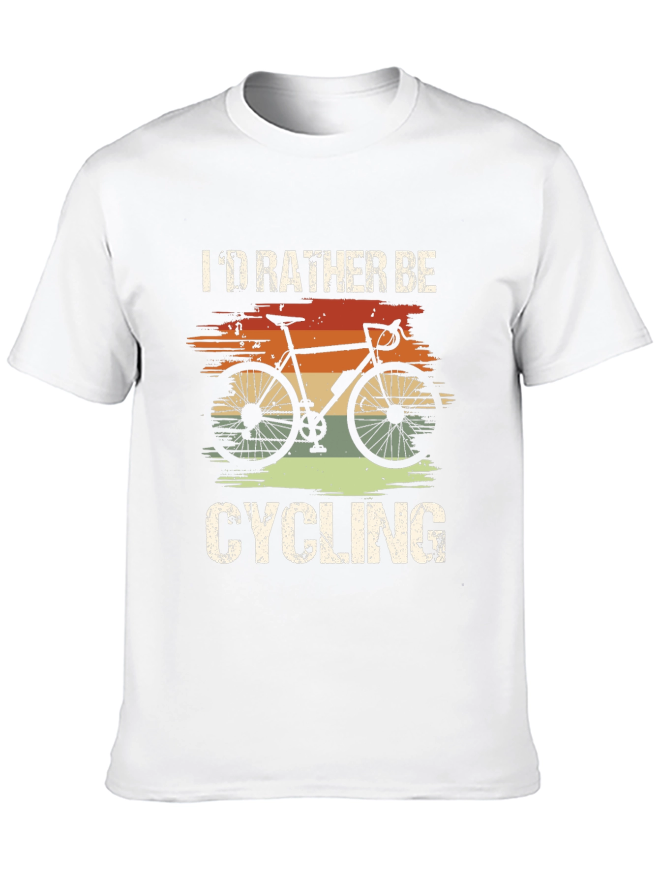 Id Rather Be Cycling Black T-Shirt