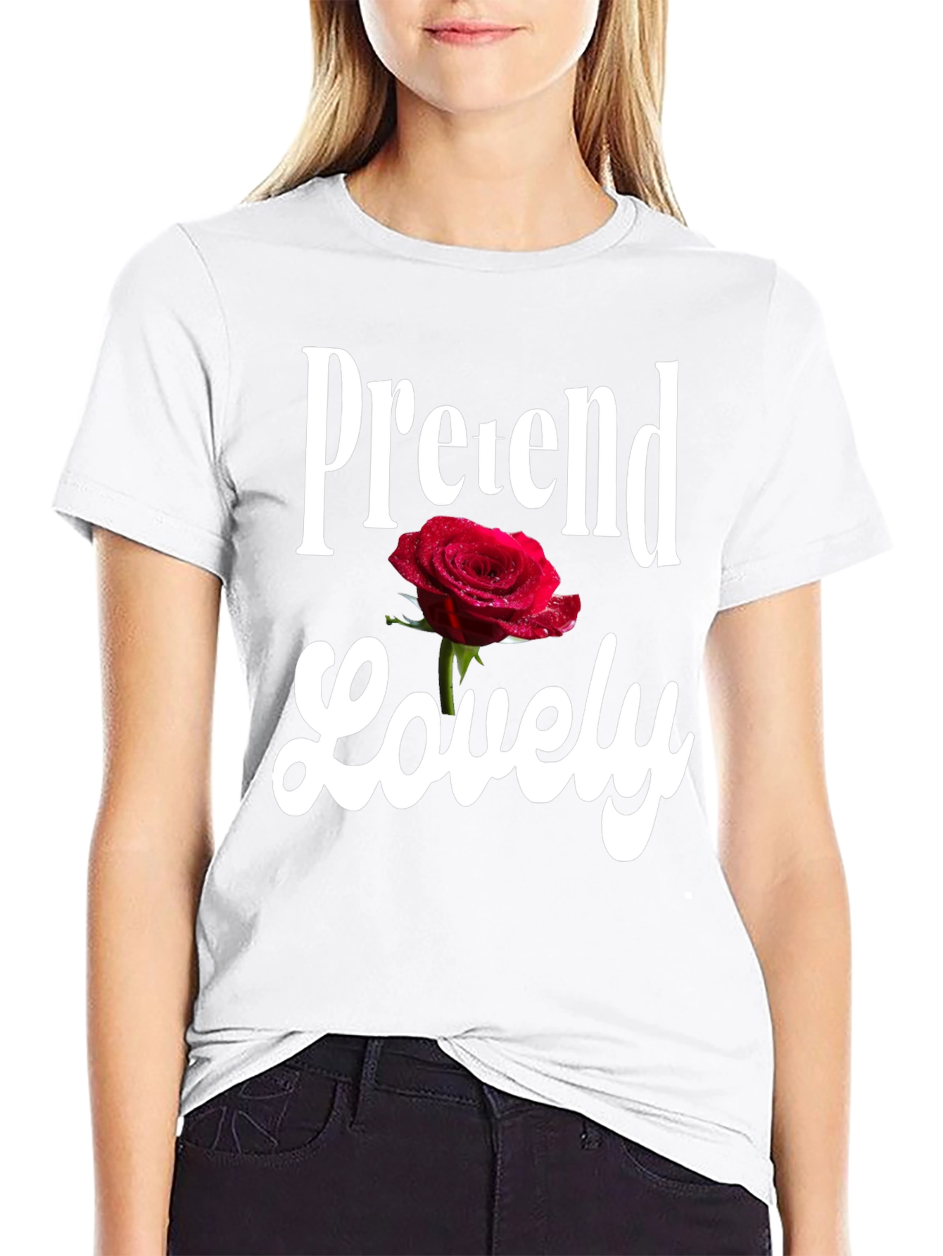 Pretend Lovely Graphic T-Shirt