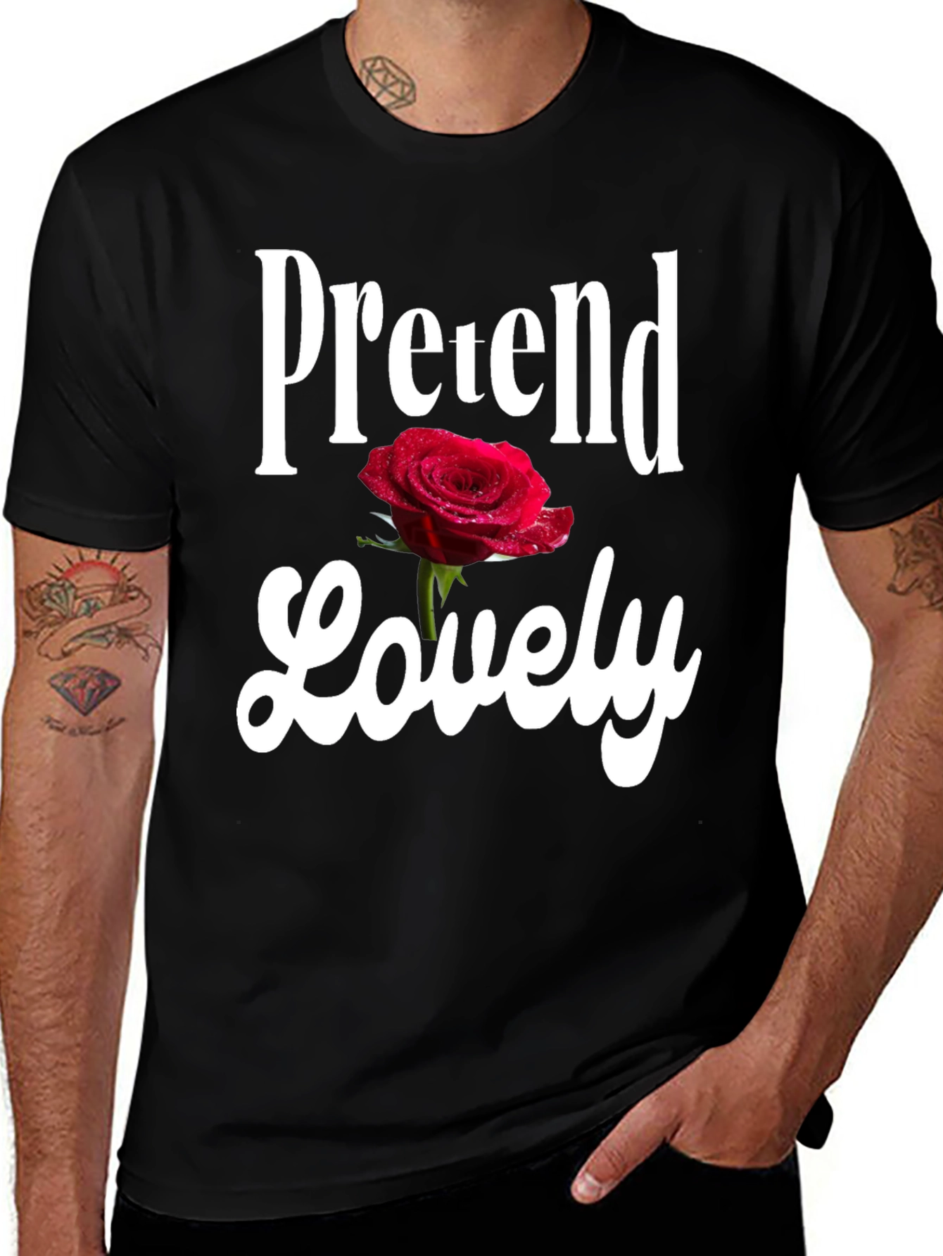 Pretend Lovely Graphic T-Shirt