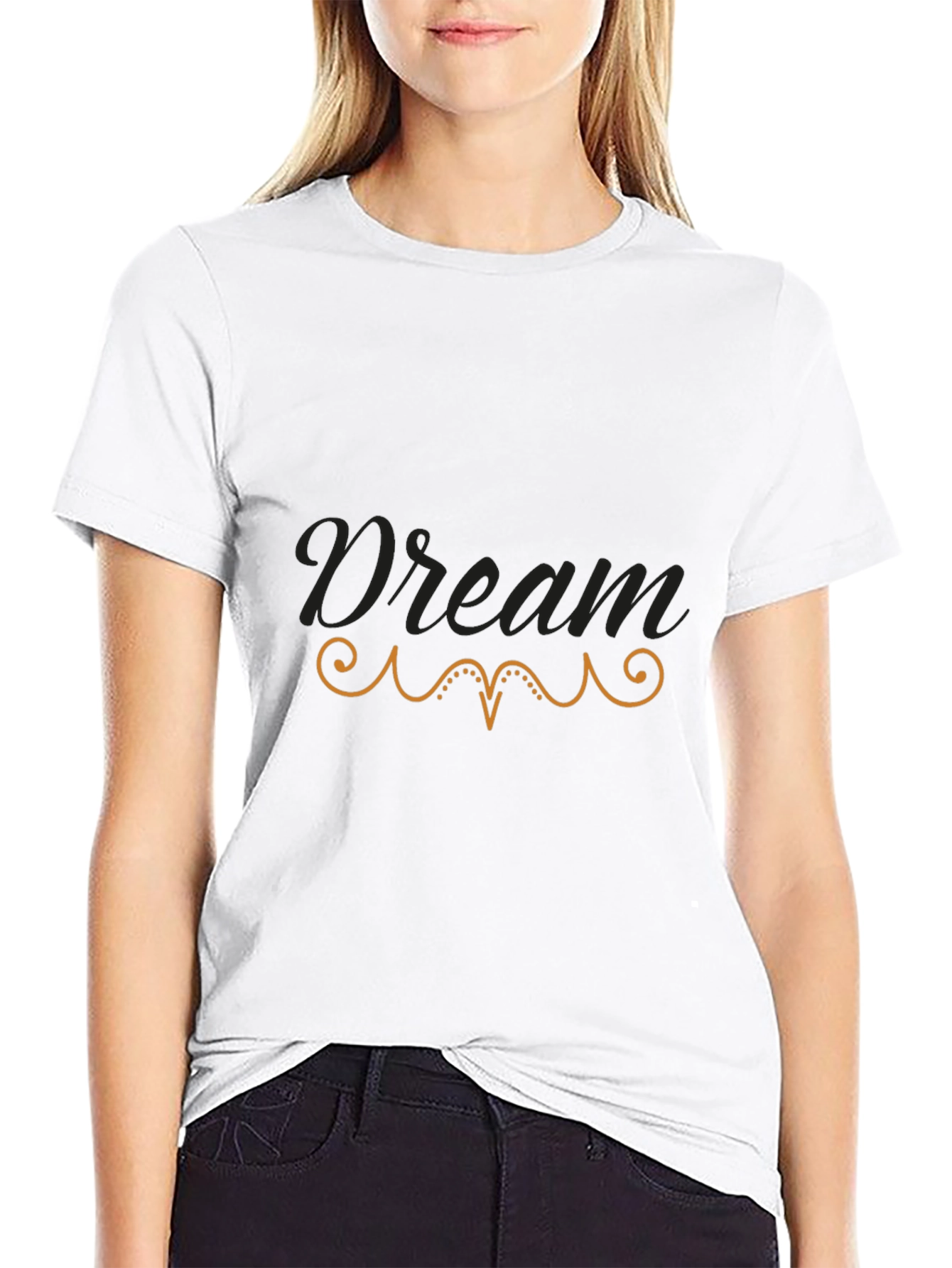 Dream Graphic Tee - Stylish Black Cotton T-Shirt