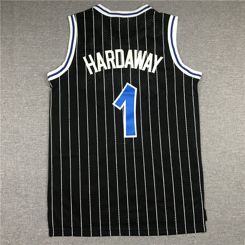 Men's Orlando Magic Penny Hardaway #1 Black Hardwood Classics Swingman Jerseys