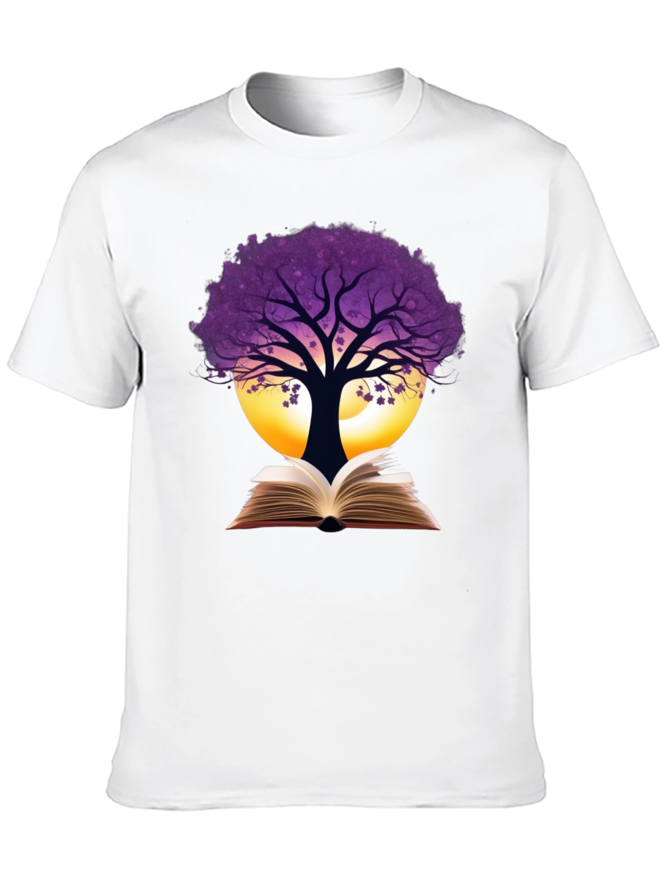 Book Tree Graphic Tee - Nature Reader Shirt